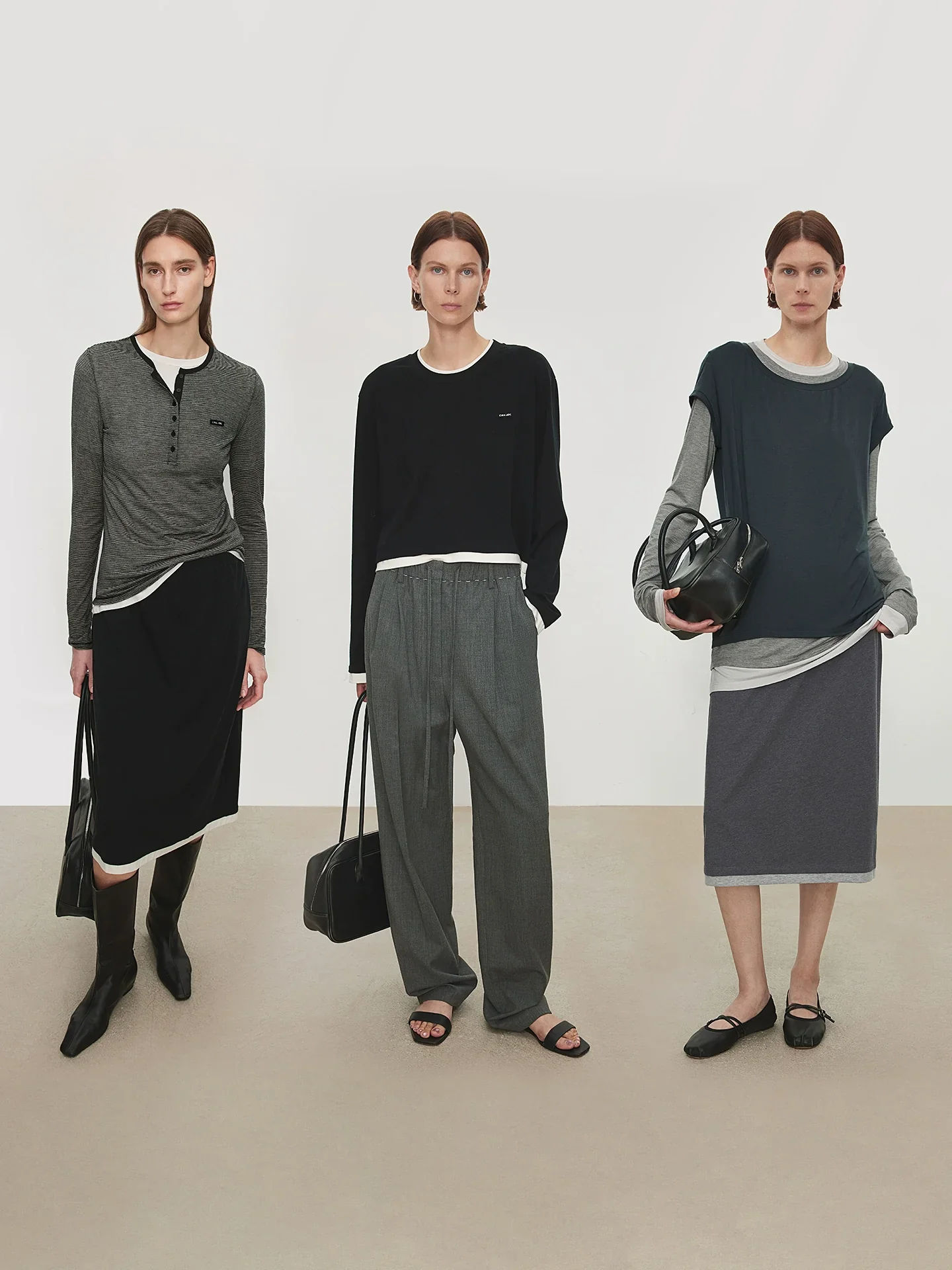 Contrast-TrimKnitCropTop&MidiSkirtSet - Image 5