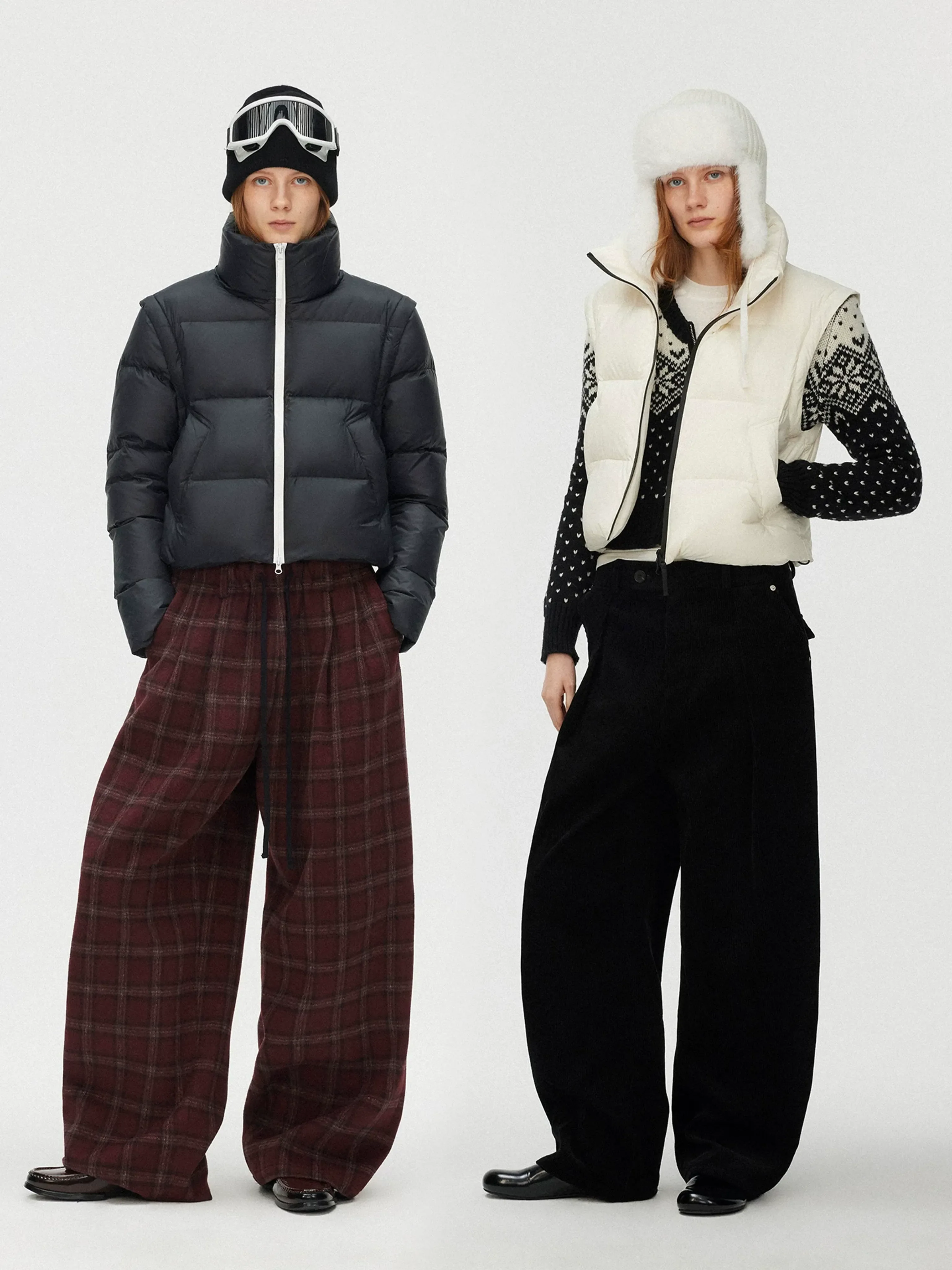 Contrast Zip Puffer Vest
