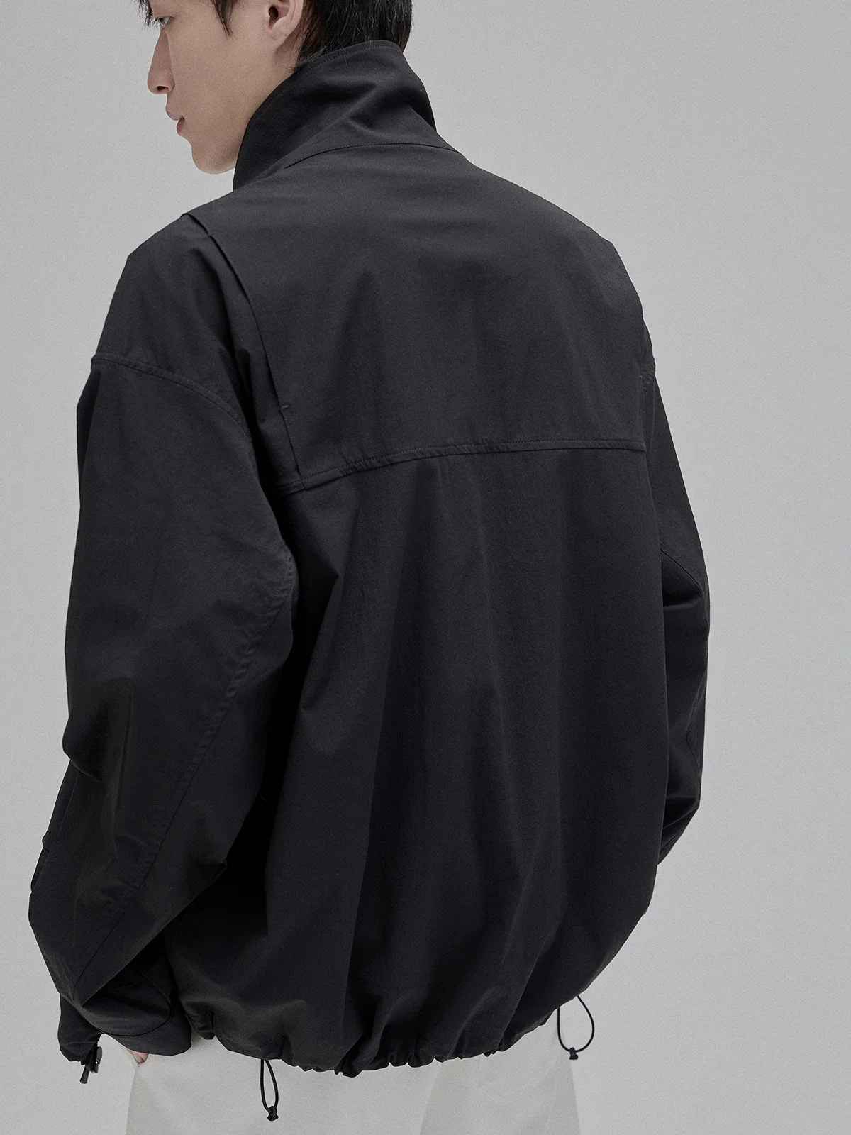 Contrast Zip Stand-Collar Jacket - Image 3