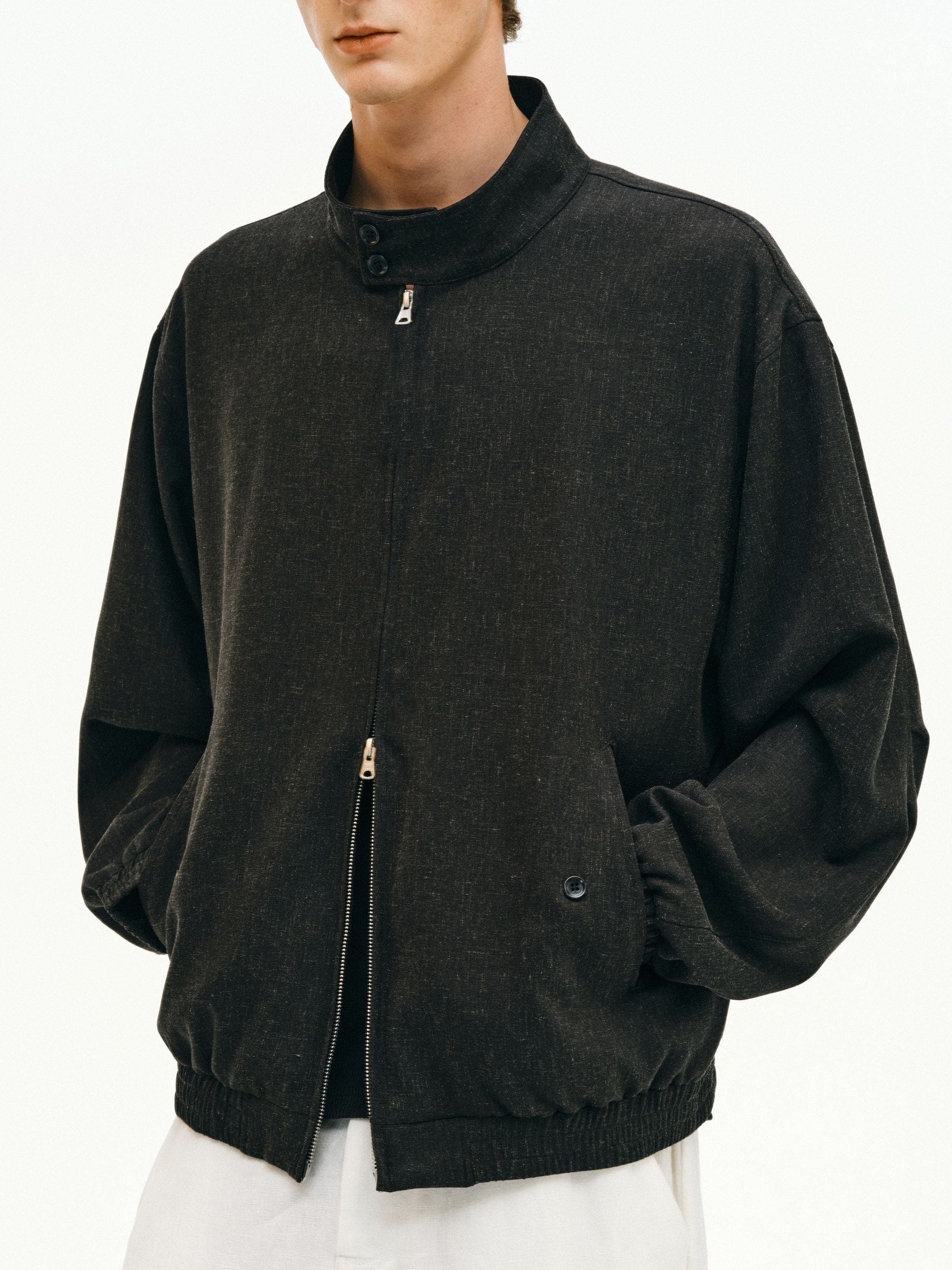 Convertible Collar Zip Jacket - Image 3