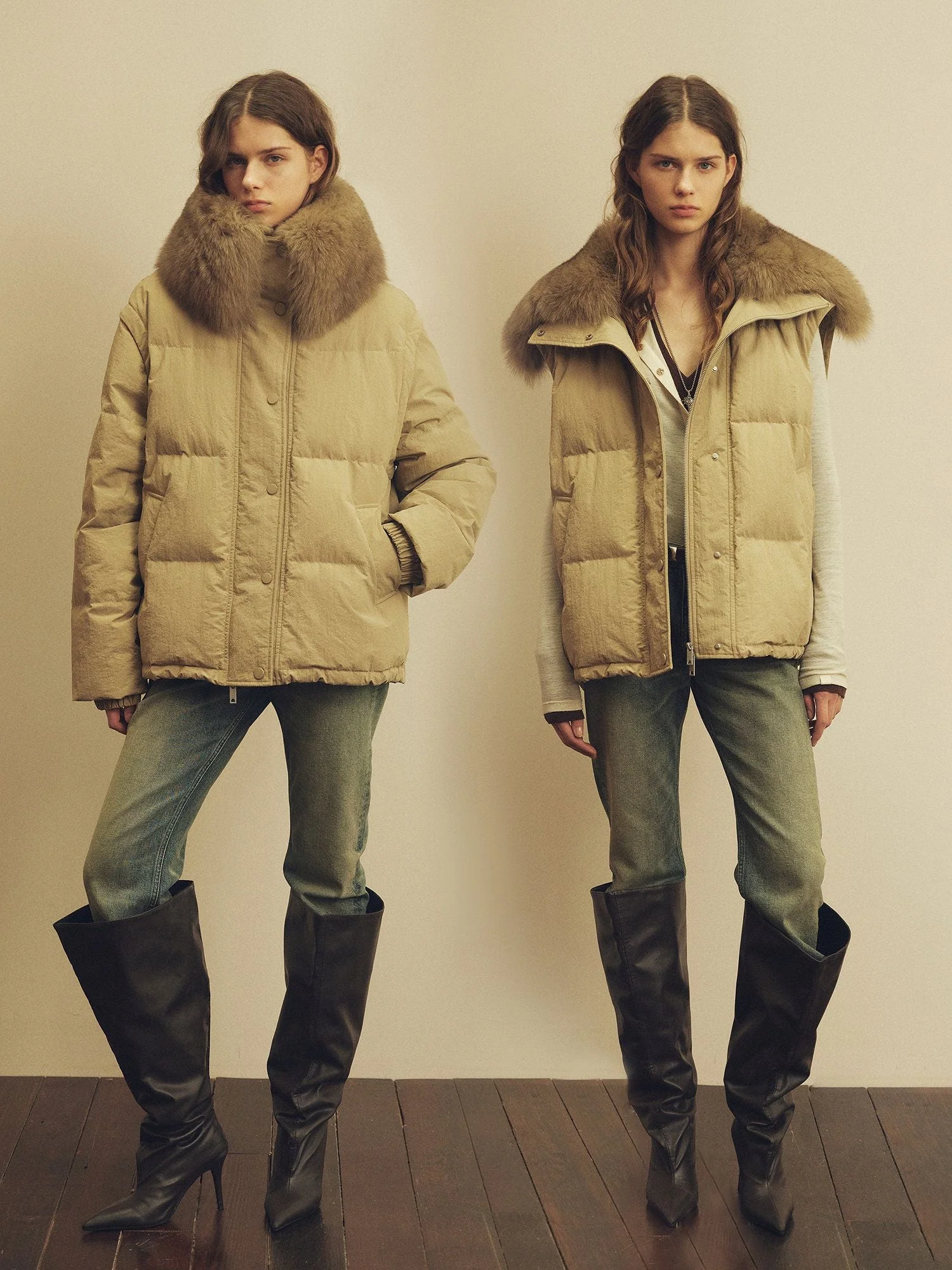 Convertible Fur Puffer - Image 2