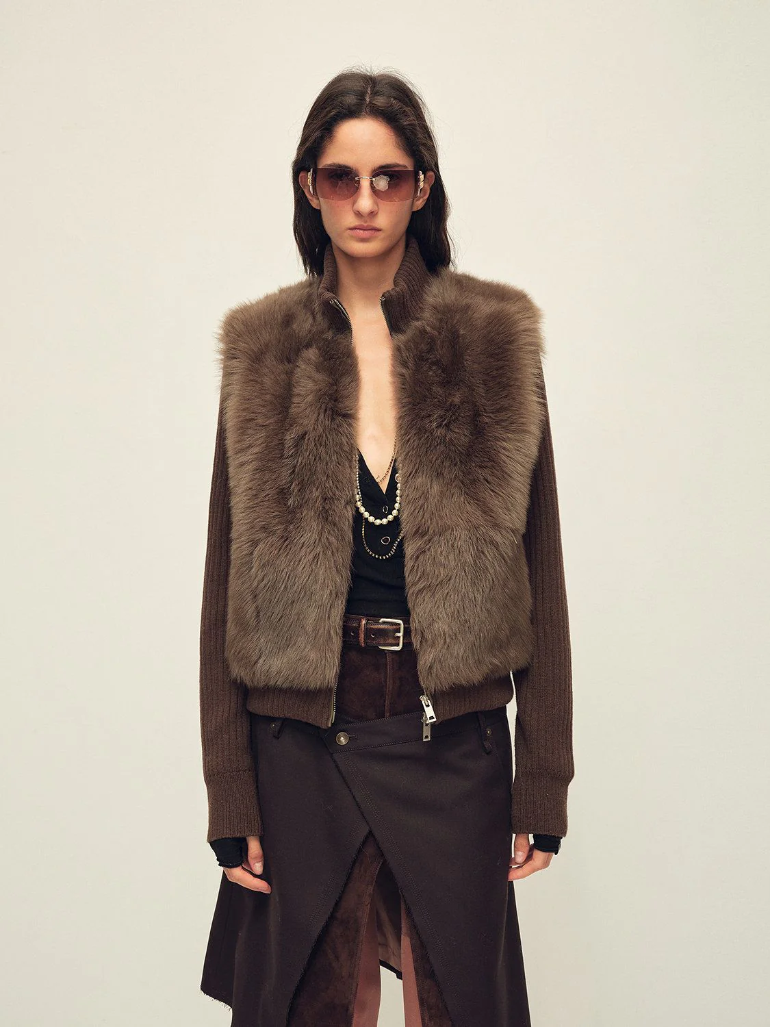 Convertible Fur Zip Jacket - Image 3