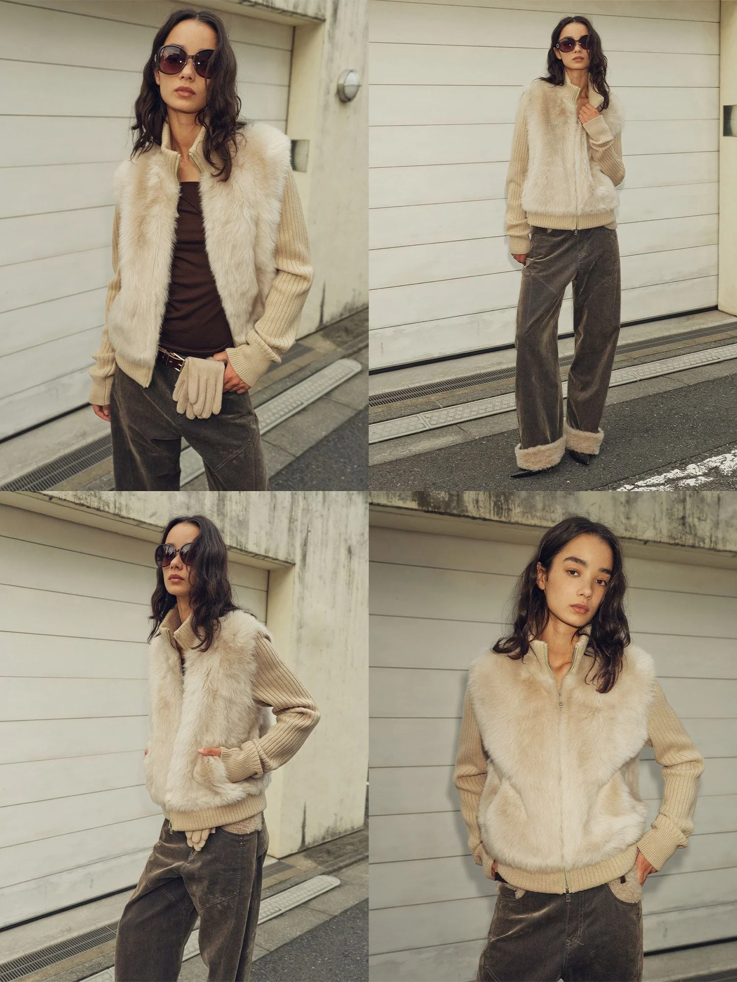 Convertible Fur Zip Jacket - Image 5