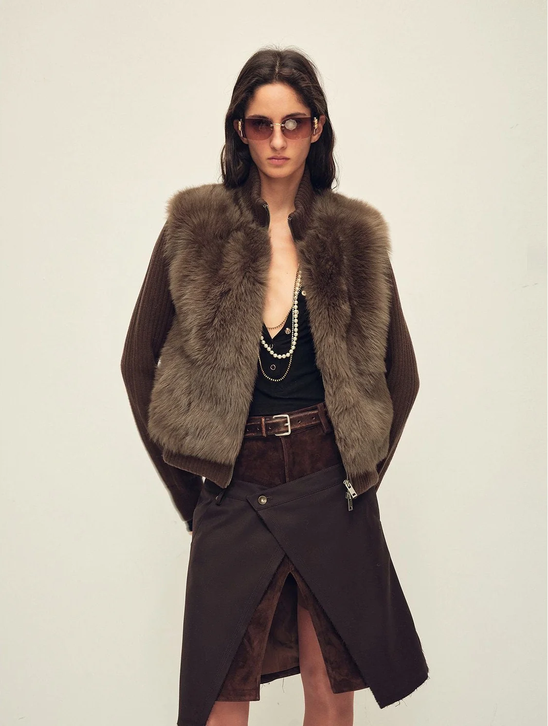 Convertible Fur Zip Jacket - Image 7