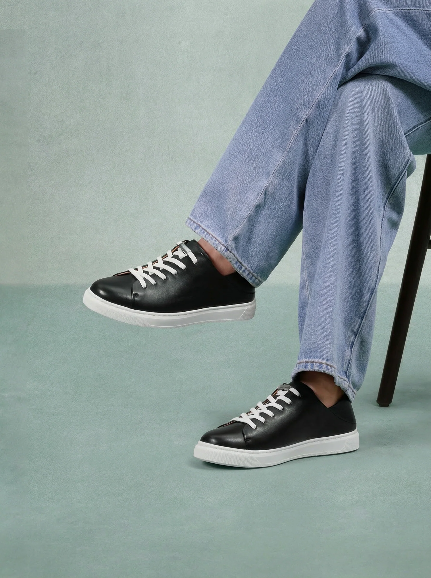 Convertible Heel Leather Sneaker - Image 2