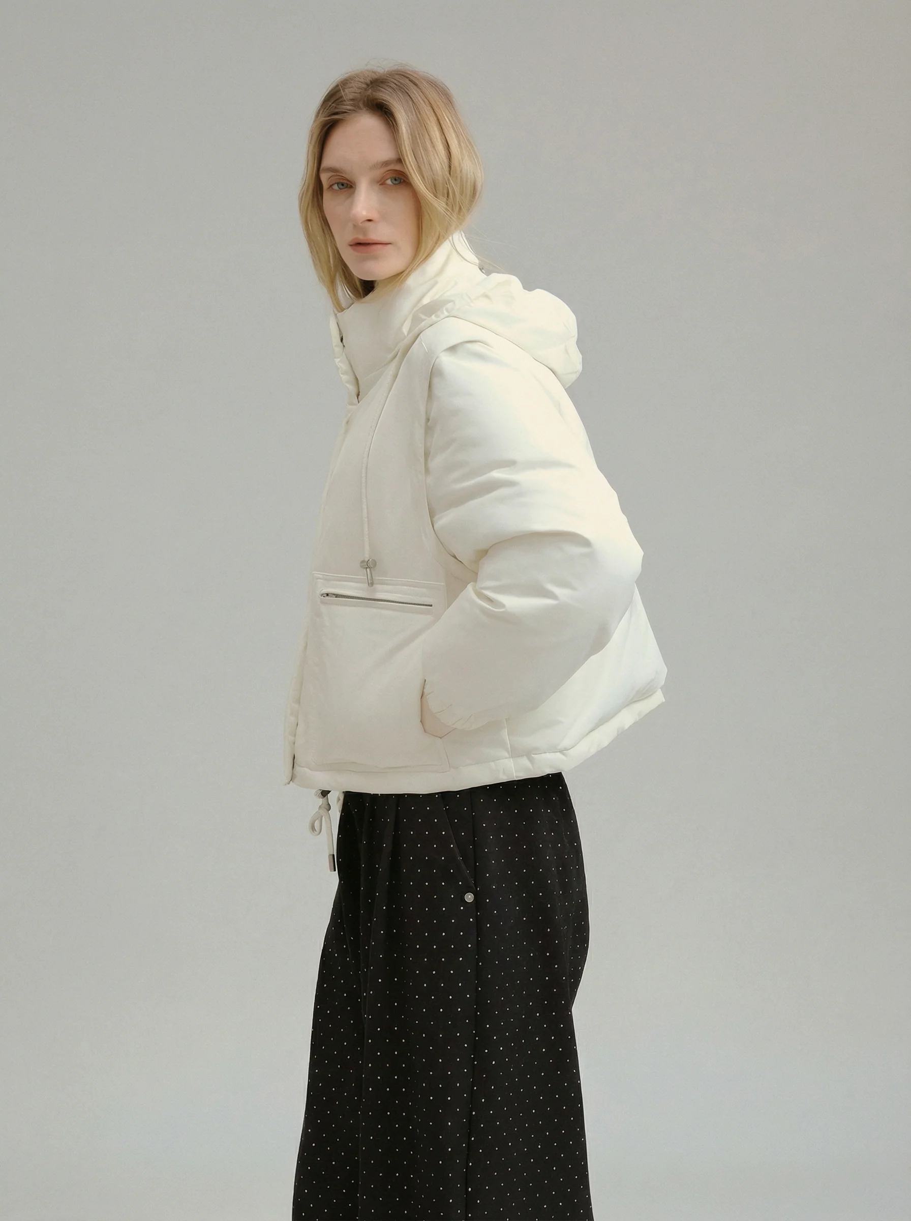 Convertible Hooded Down Jacket - Image 5