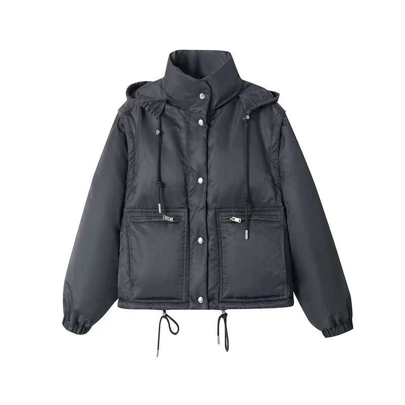 Convertible Hooded Down Jacket - Image 7