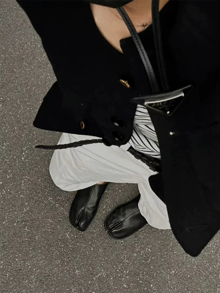Convertible Leather Tabi Flats - Image 6