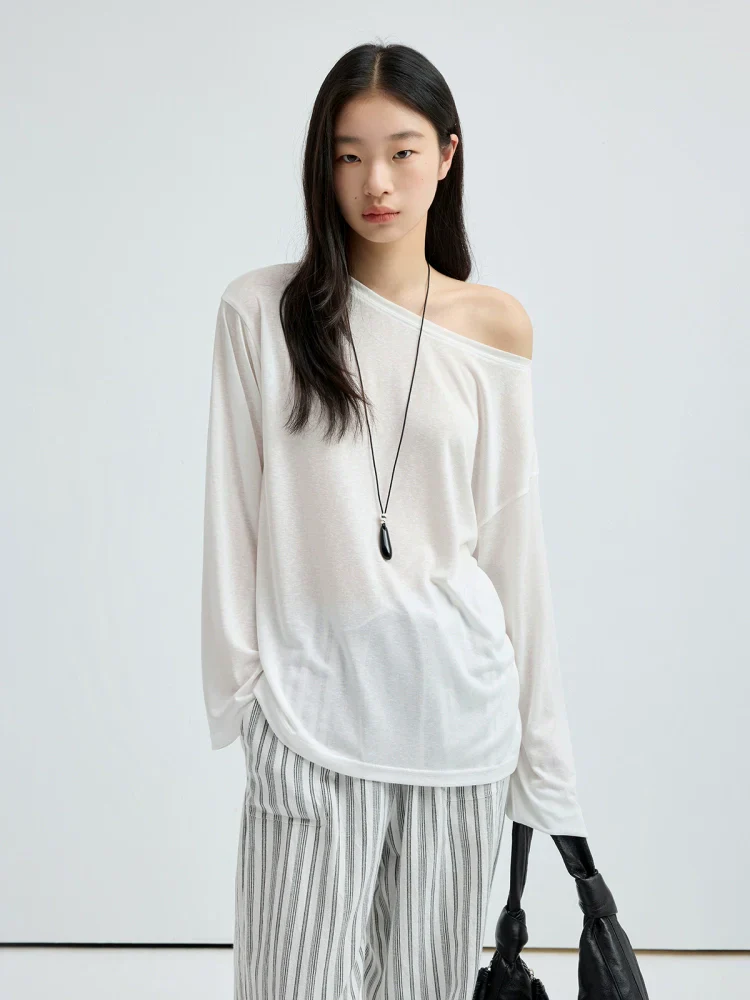 Convertible Off-Shoulder Lyocell Tee - Image 3