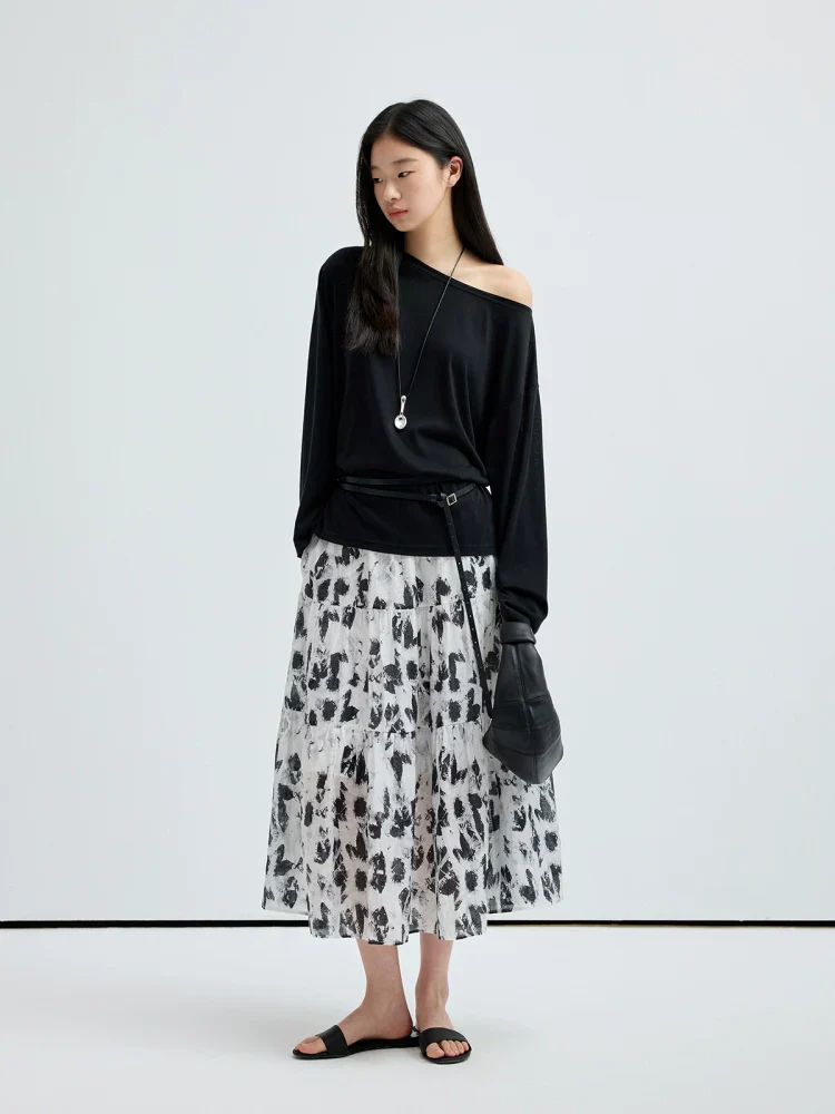 Convertible Off-Shoulder Lyocell Tee - Image 4