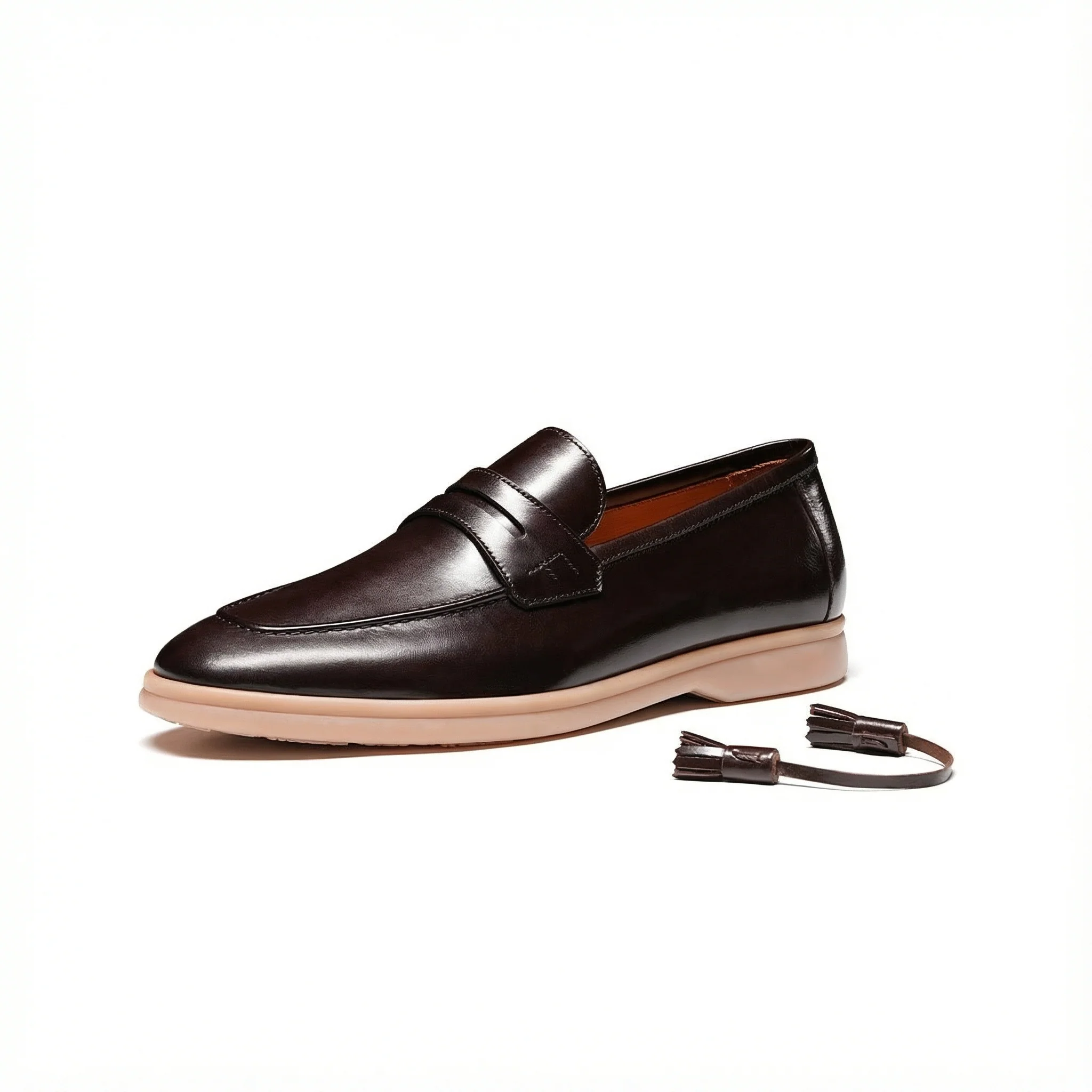 Convertible Tassel Penny Loafers - Image 4