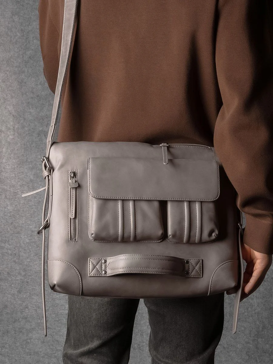 Convertible Top-Grain Leather Laptop Bag - Image 3