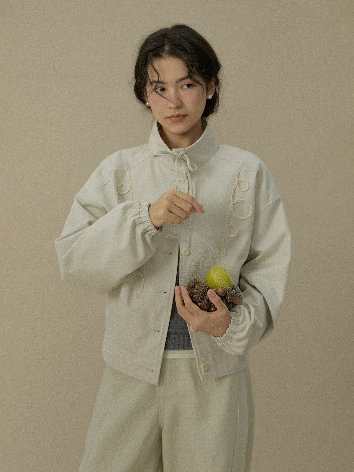 Cord Appliqué Jacket - Image 3