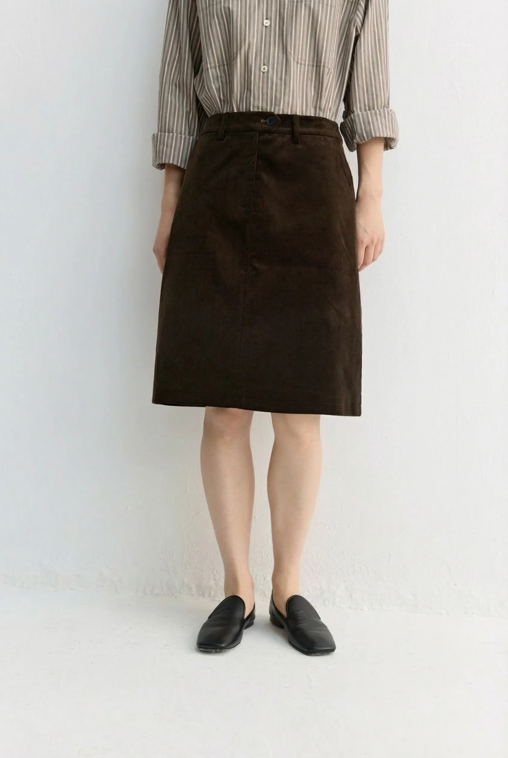Corduroy A-Line Skirt - Image 6