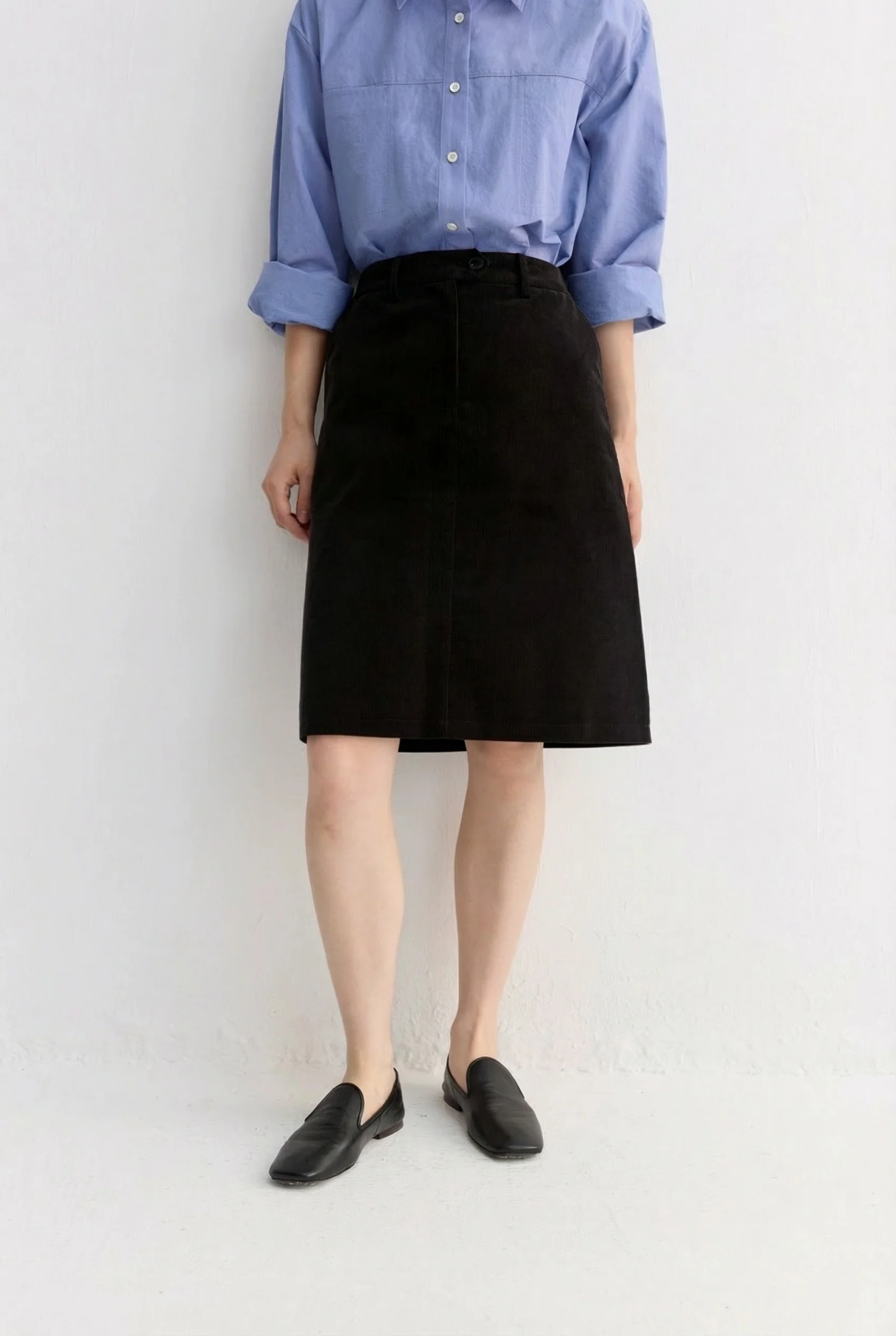 Corduroy A-Line Skirt - Image 7