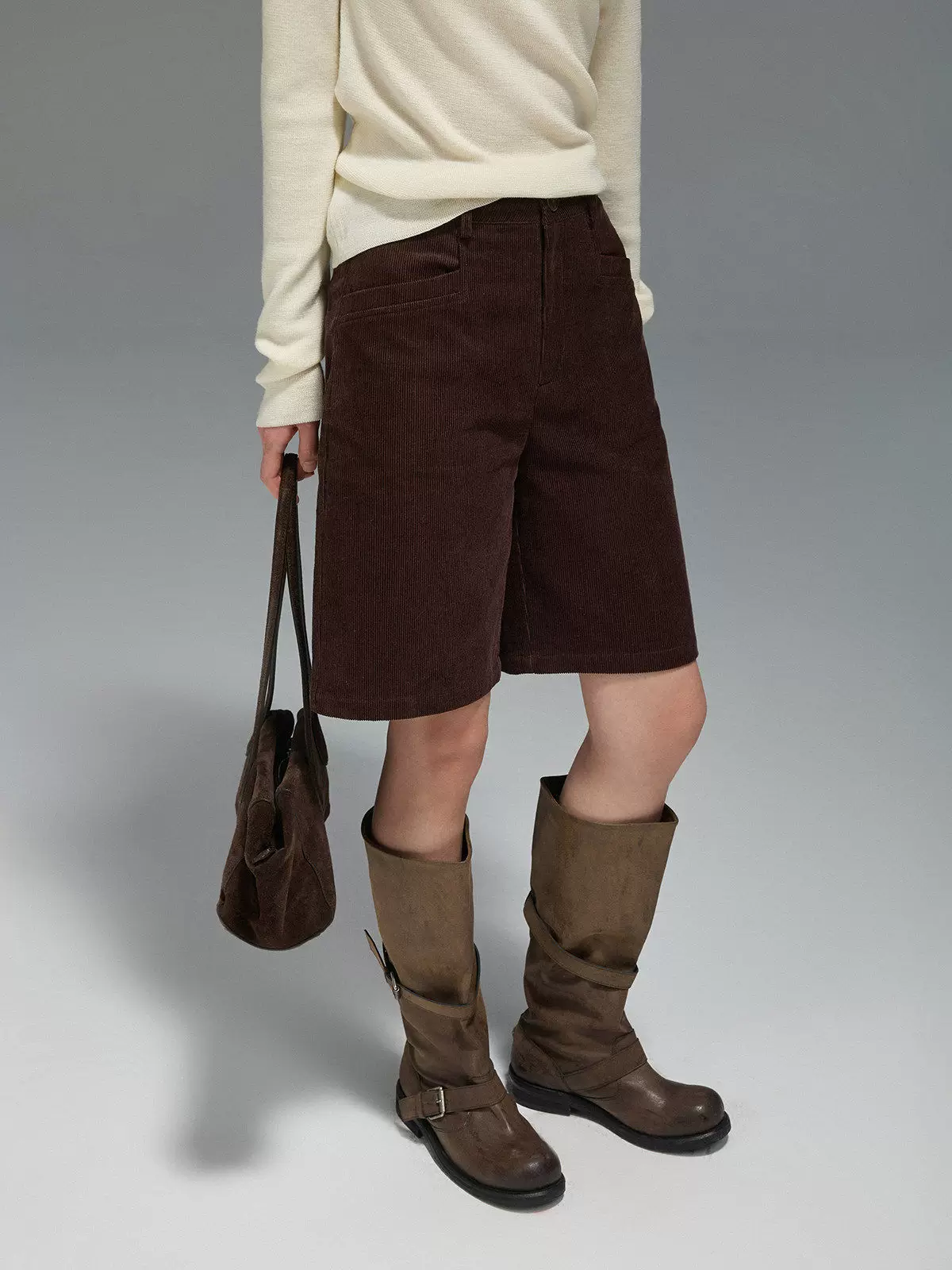 Corduroy Bermuda Shorts - Image 2