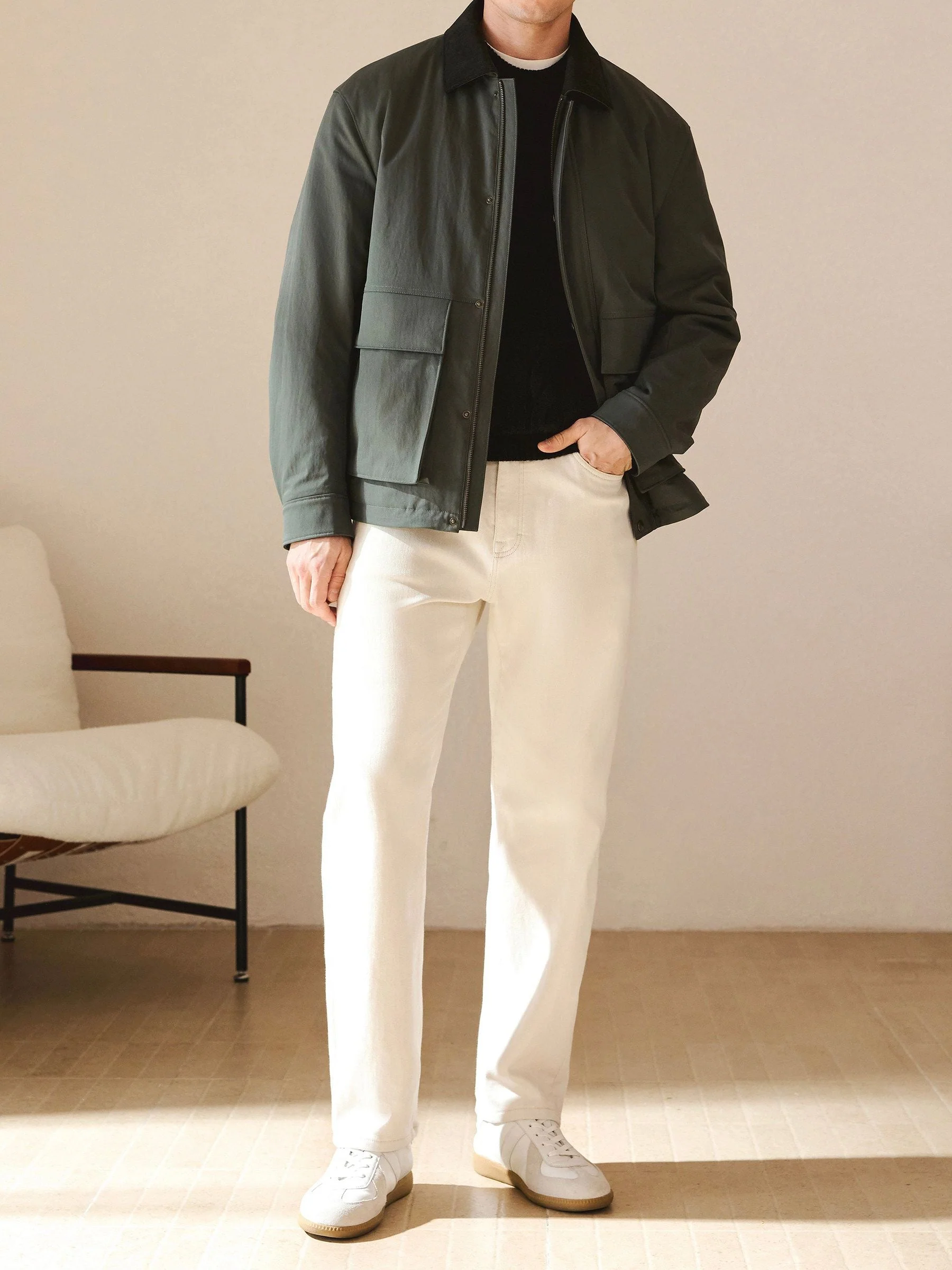 Corduroy Collar Barn Jacket - Image 5
