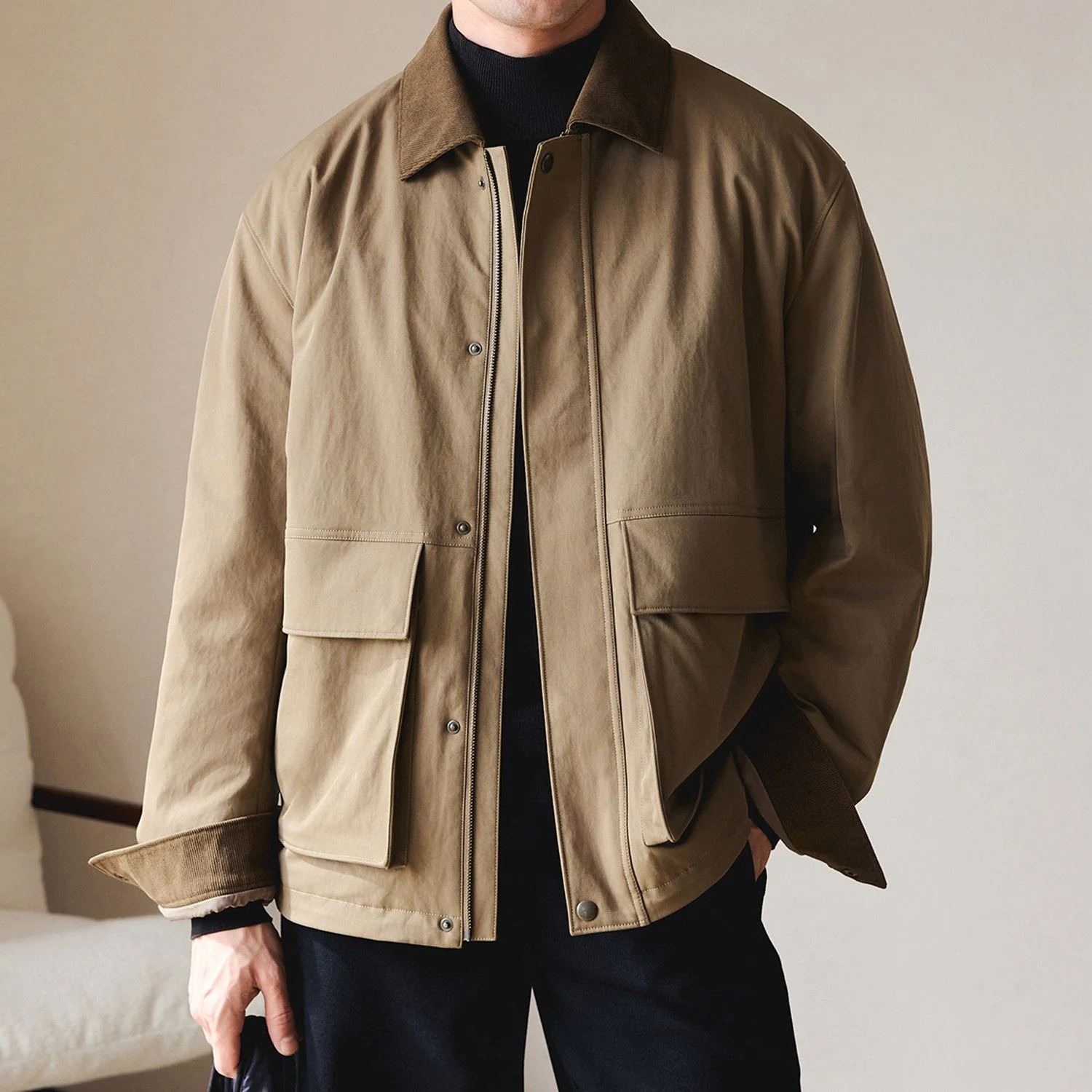 Corduroy Collar Barn Jacket - Image 6