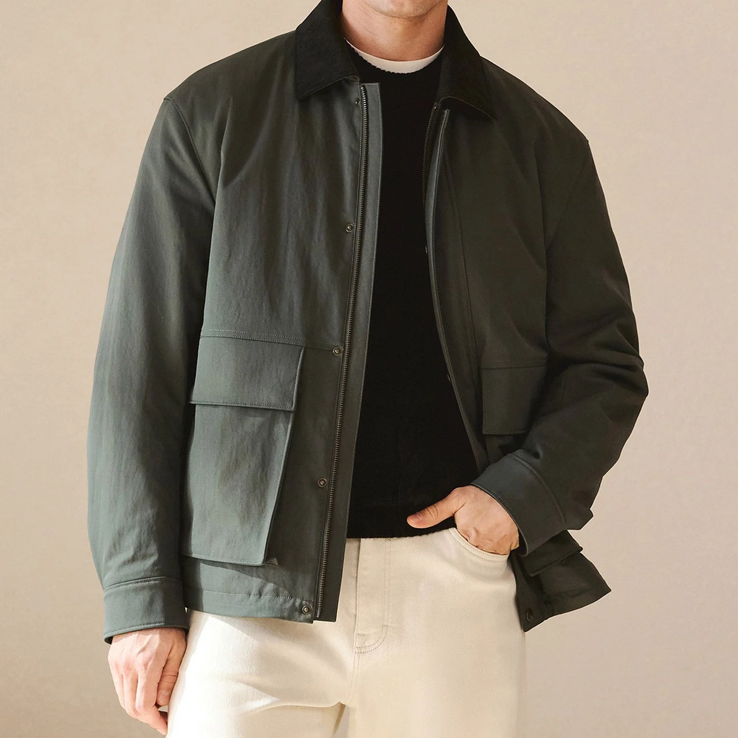Corduroy Collar Barn Jacket - Image 7