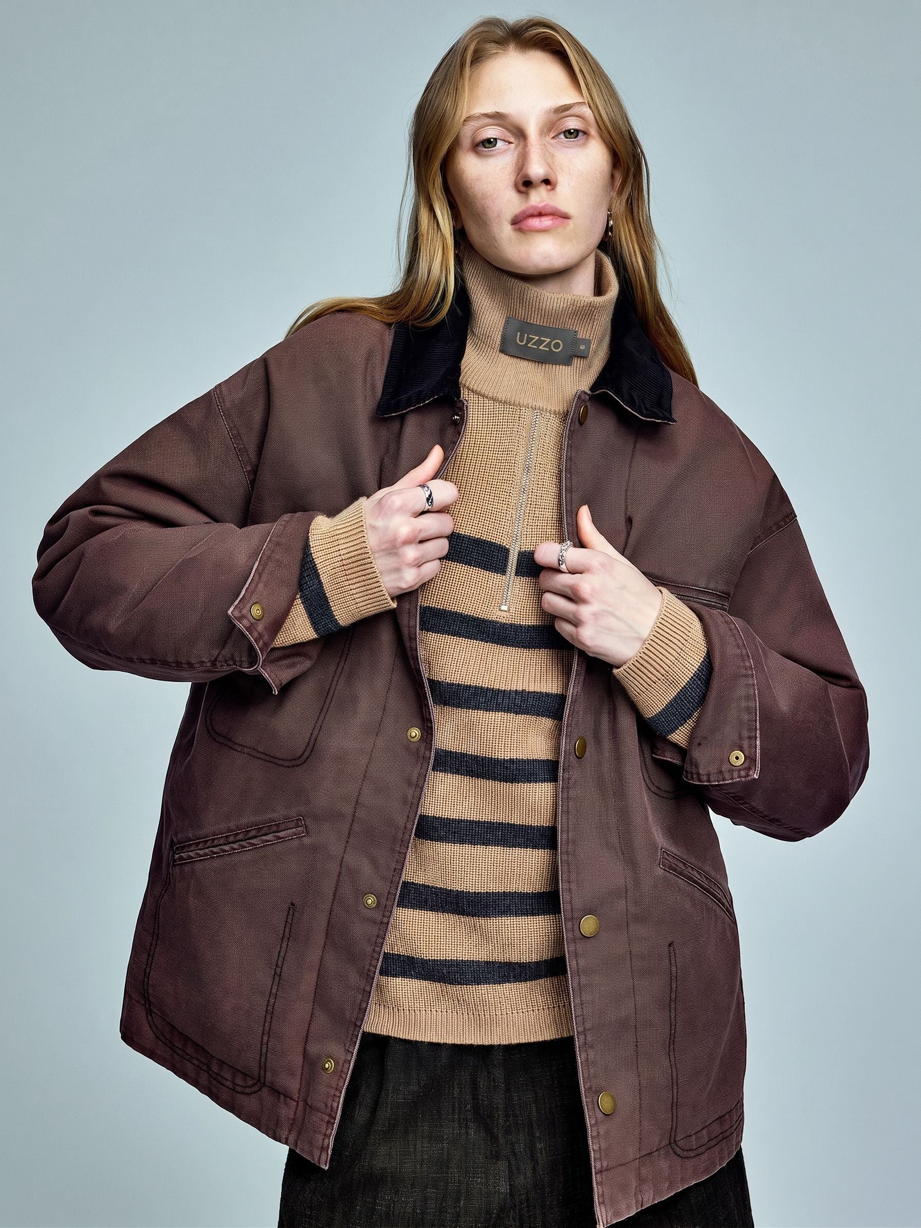 Corduroy Collar Chore Jacket - Image 4