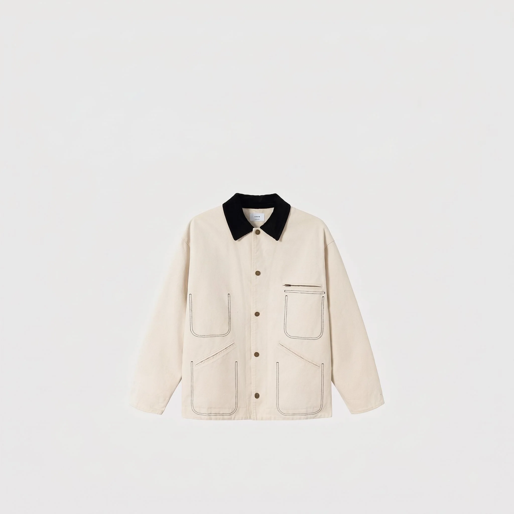 Corduroy Collar Chore Jacket - Image 5