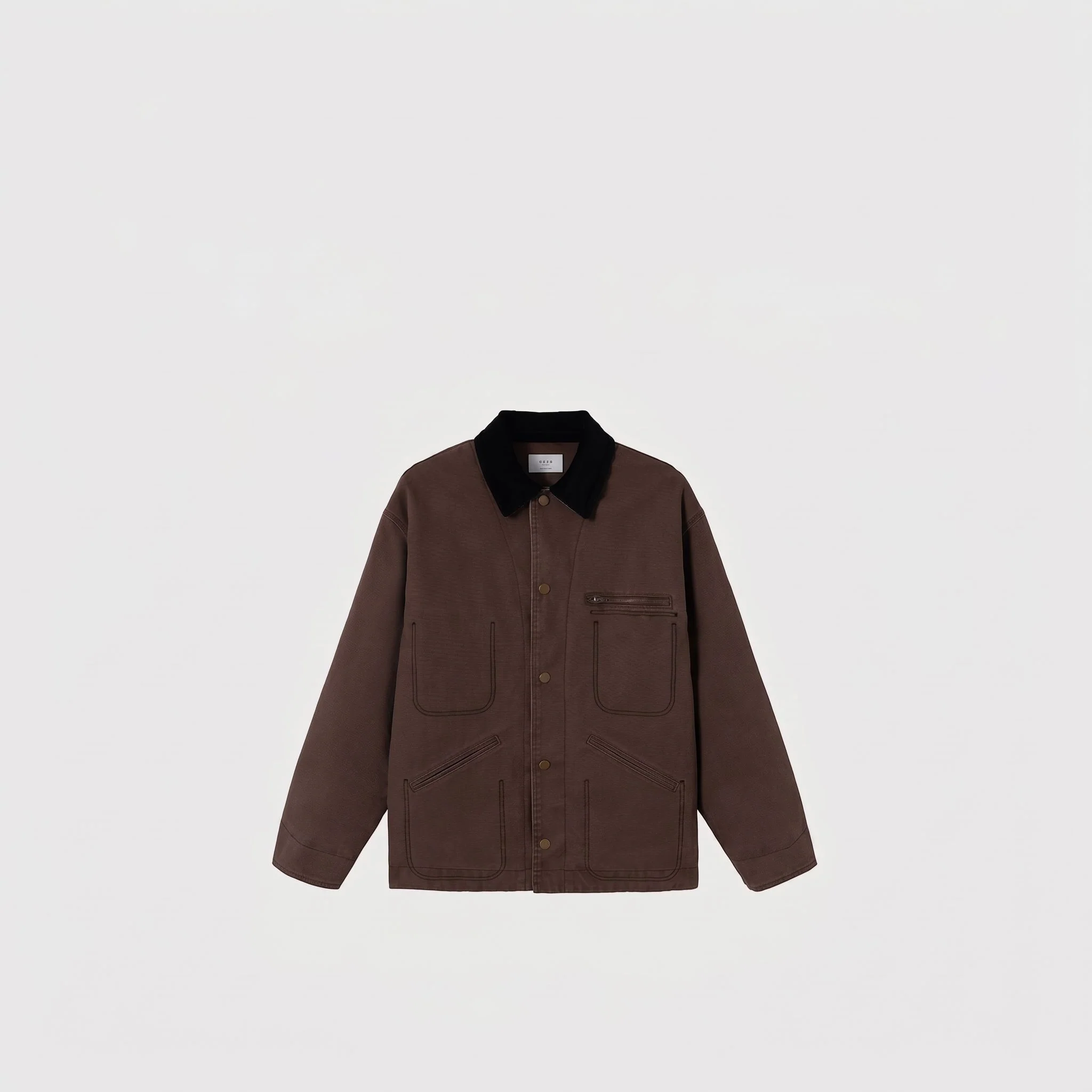 Corduroy Collar Chore Jacket - Image 6