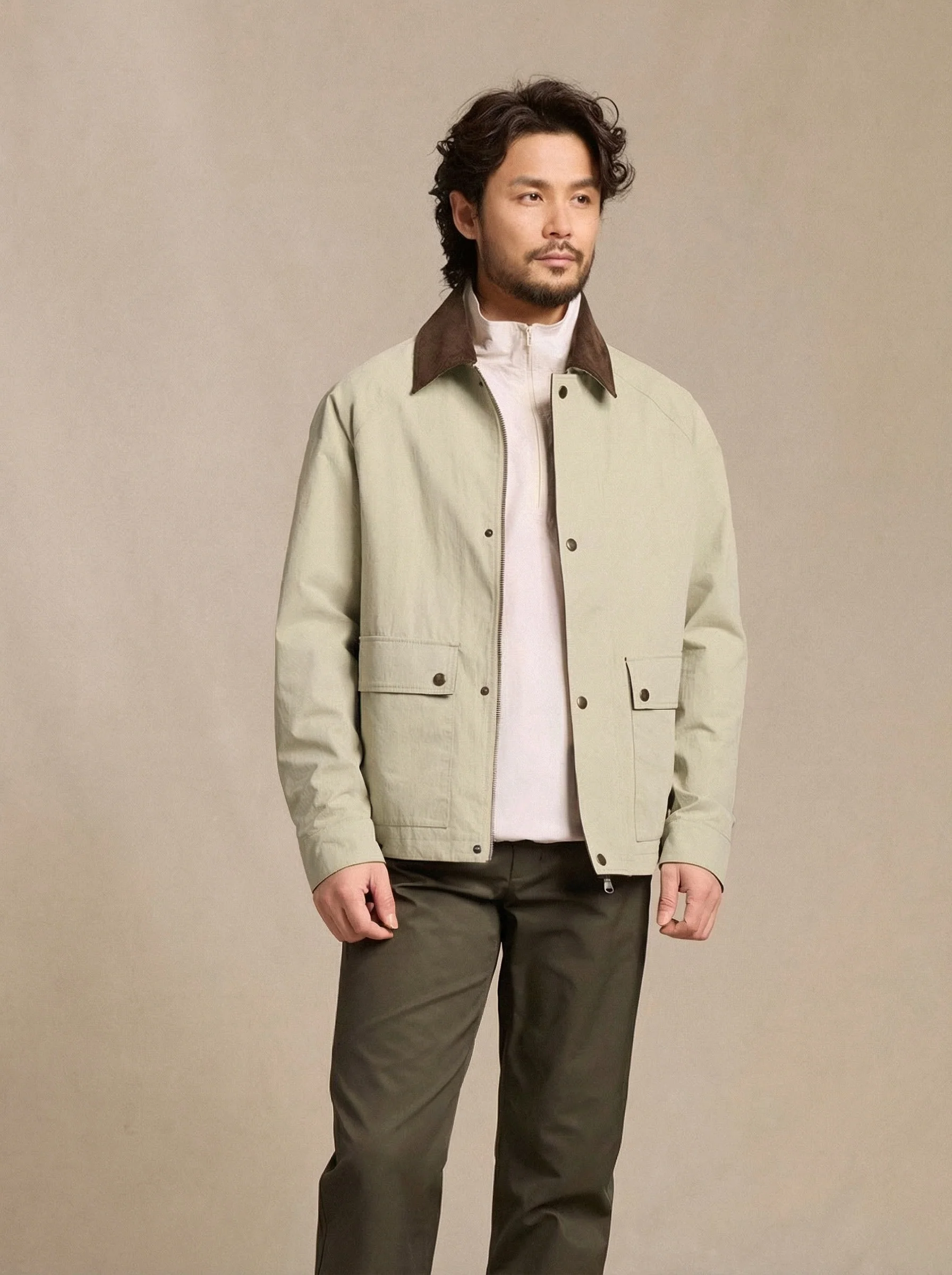 Corduroy Collar Field Jacket
