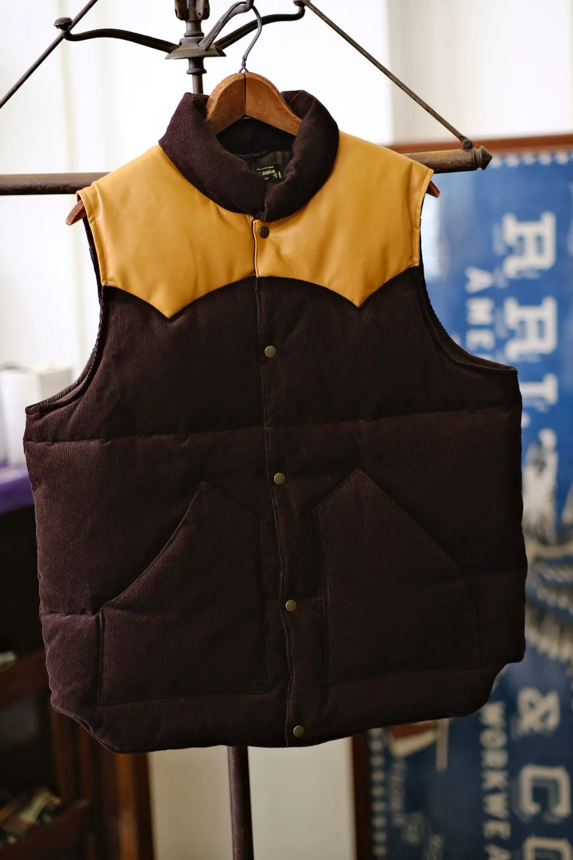Corduroy Leather Vest - Image 5