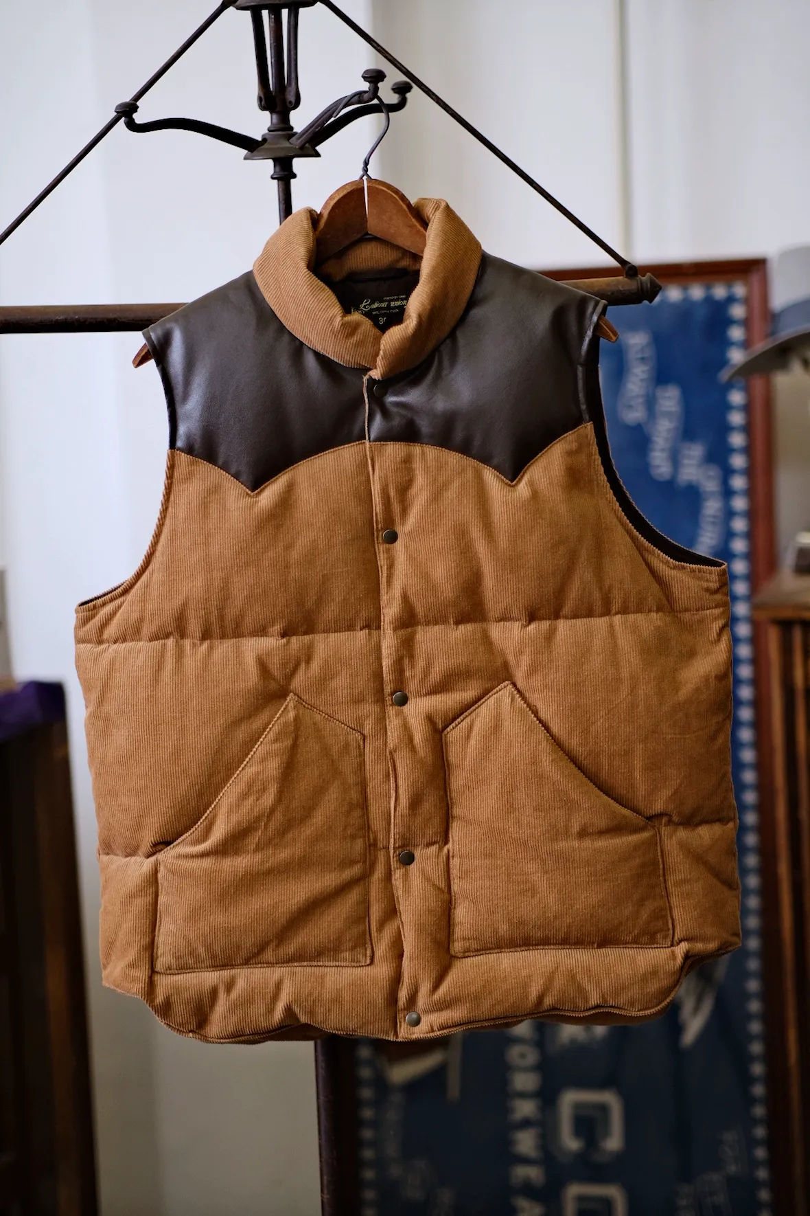 Corduroy Leather Vest - Image 6