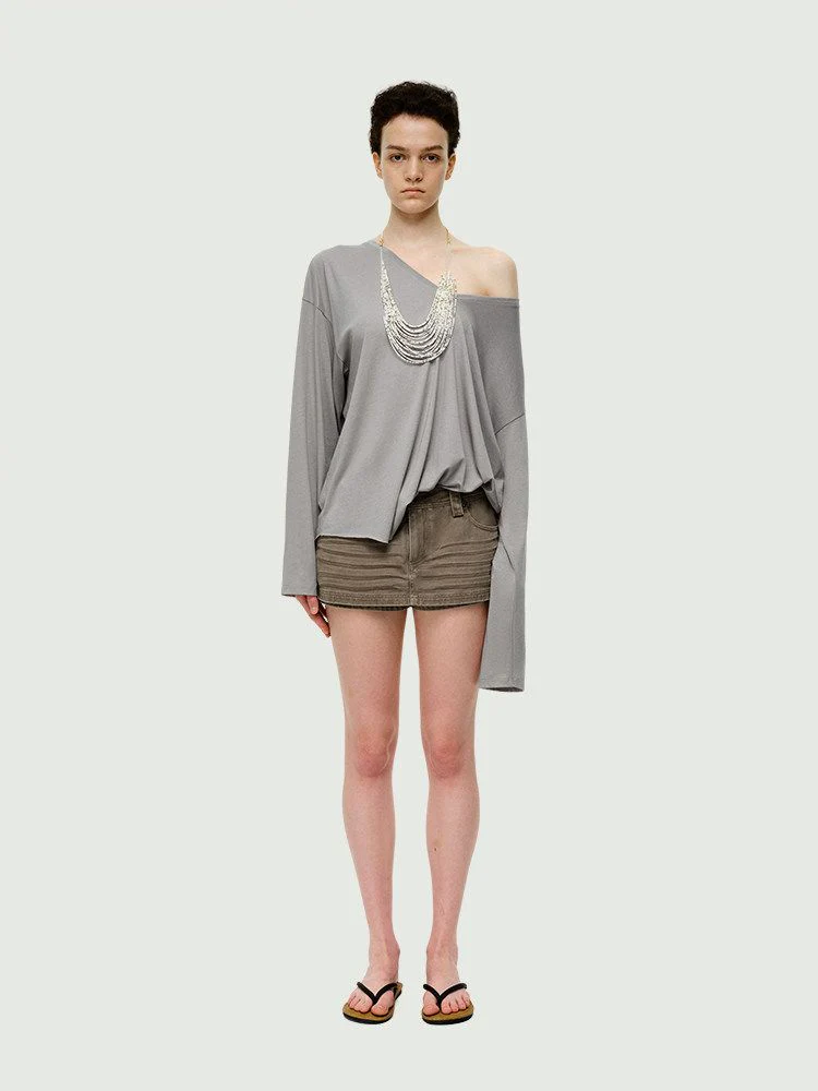Corduroy Mini Skort