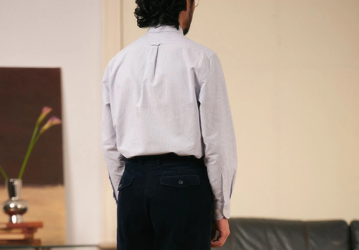 Corduroy Pleated Trousers - Image 3