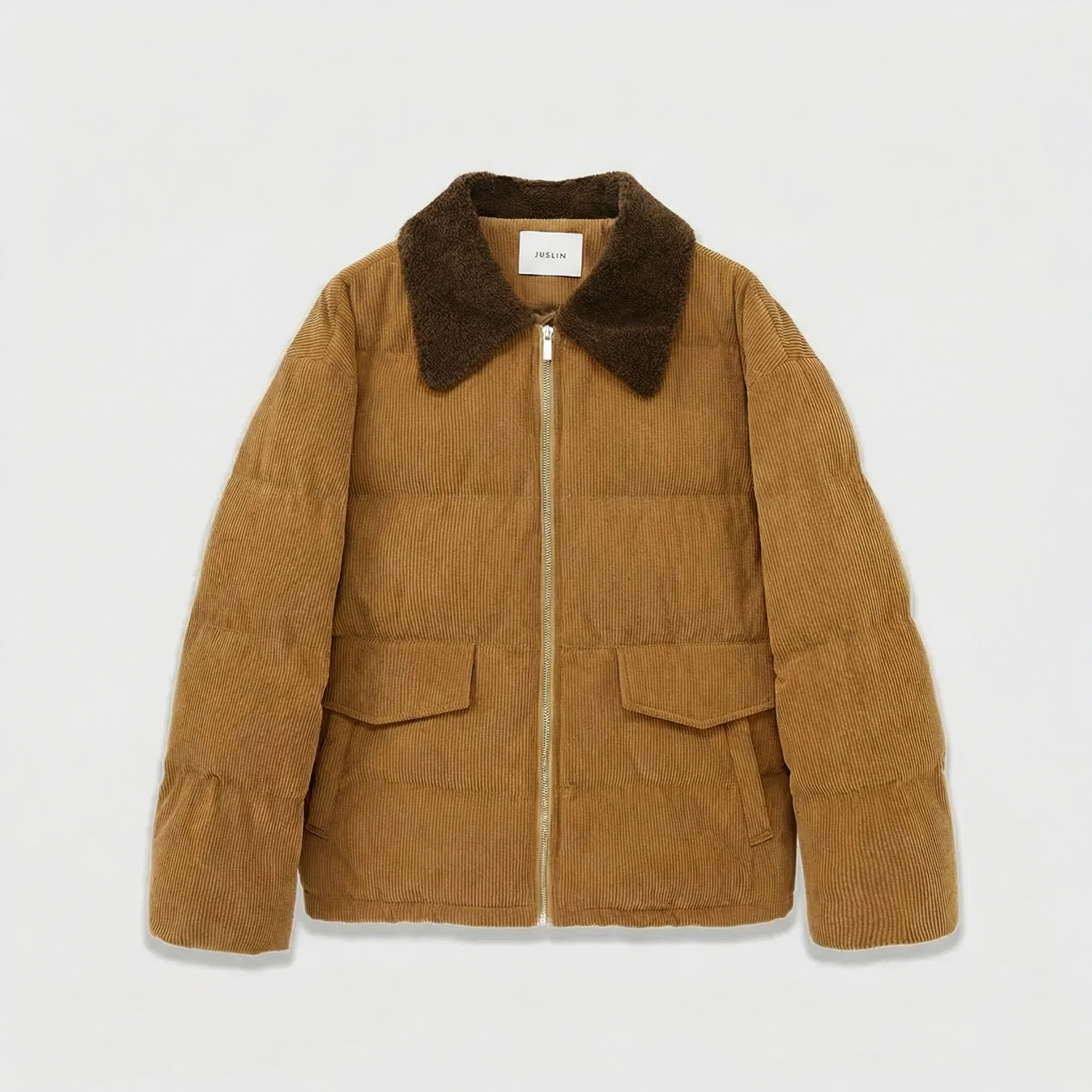 Corduroy Puffer Jacket - Image 4