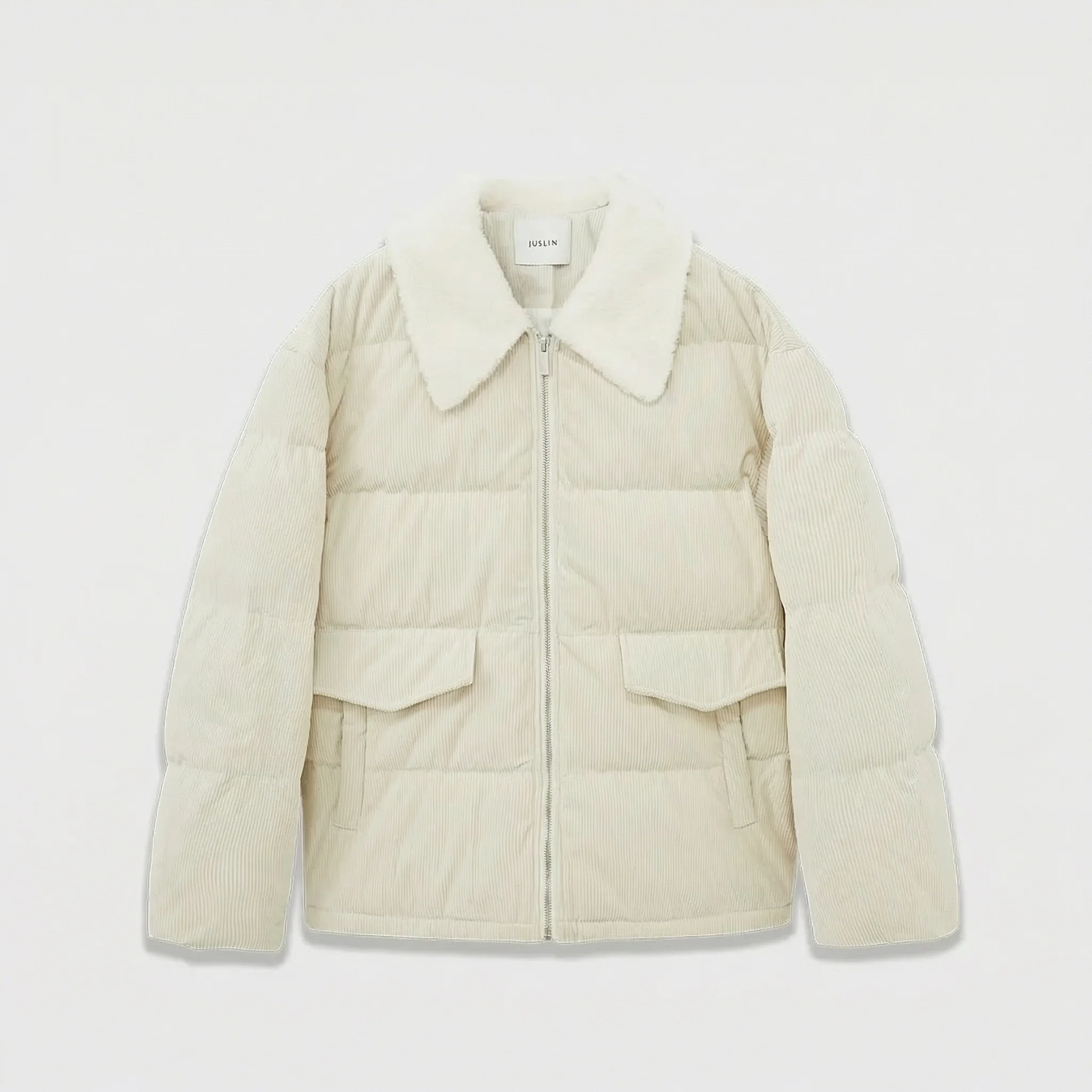 Corduroy Puffer Jacket - Image 5
