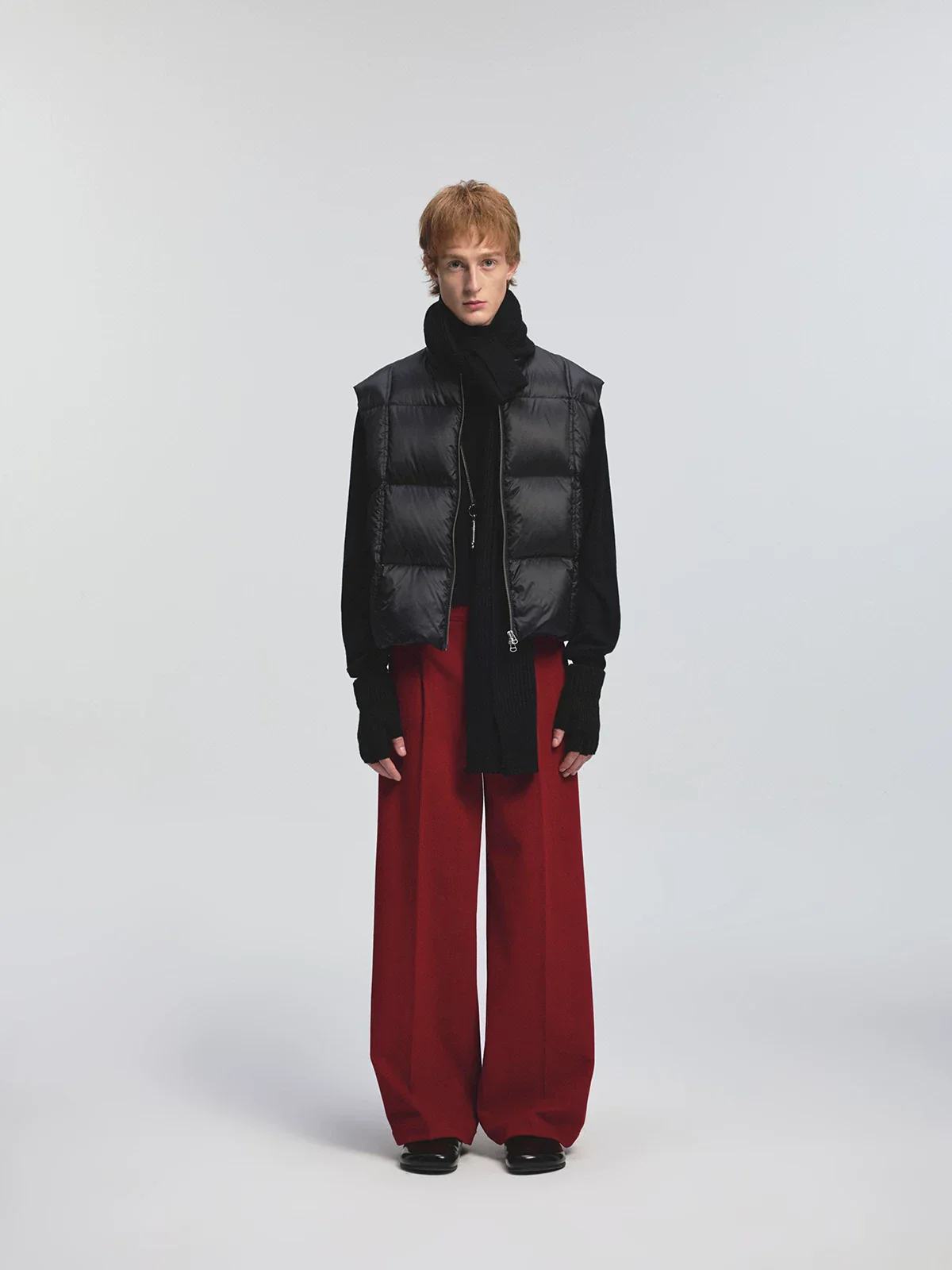 Corduroy Single-Pleat Wide-Leg Trousers - Image 3
