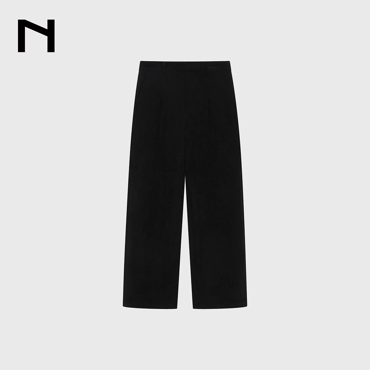 Corduroy Single-Pleat Wide-Leg Trousers - Image 7
