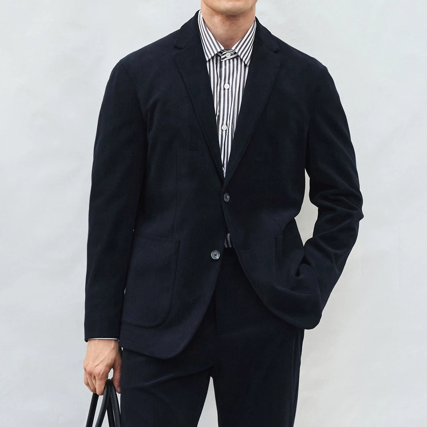 Corduroy Two-Button Blazer - Image 4