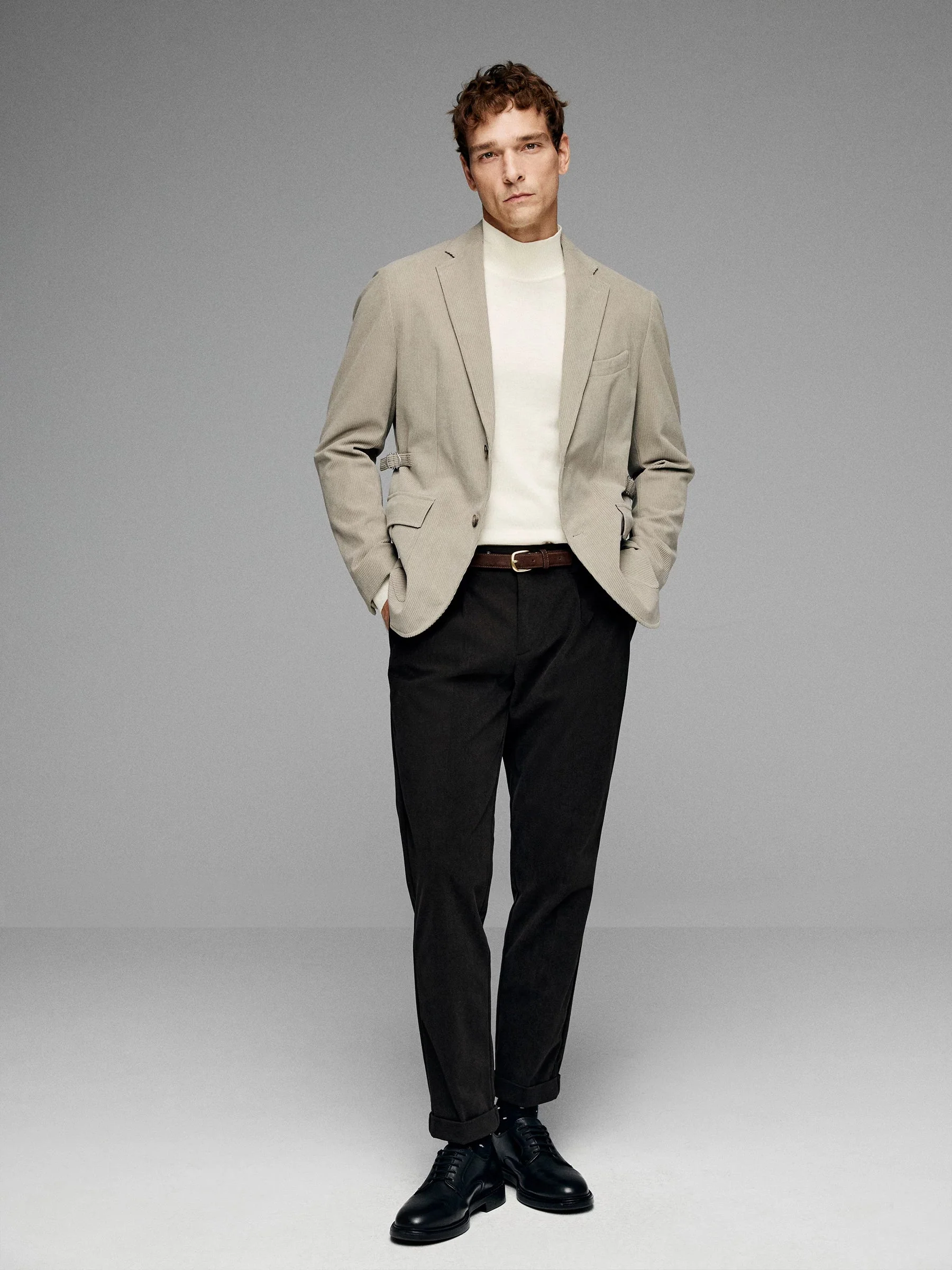 Corduroy Two-Button Blazer - Image 2