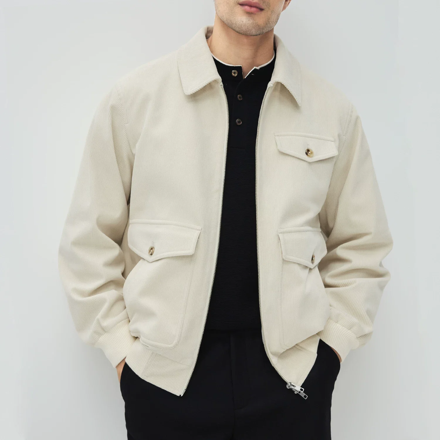 Corduroy Utility Zip Jacket - Image 4