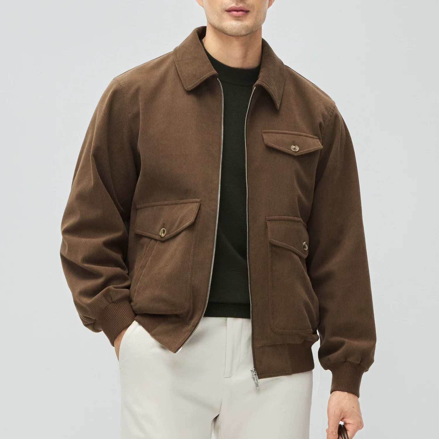 Corduroy Utility Zip Jacket - Image 5