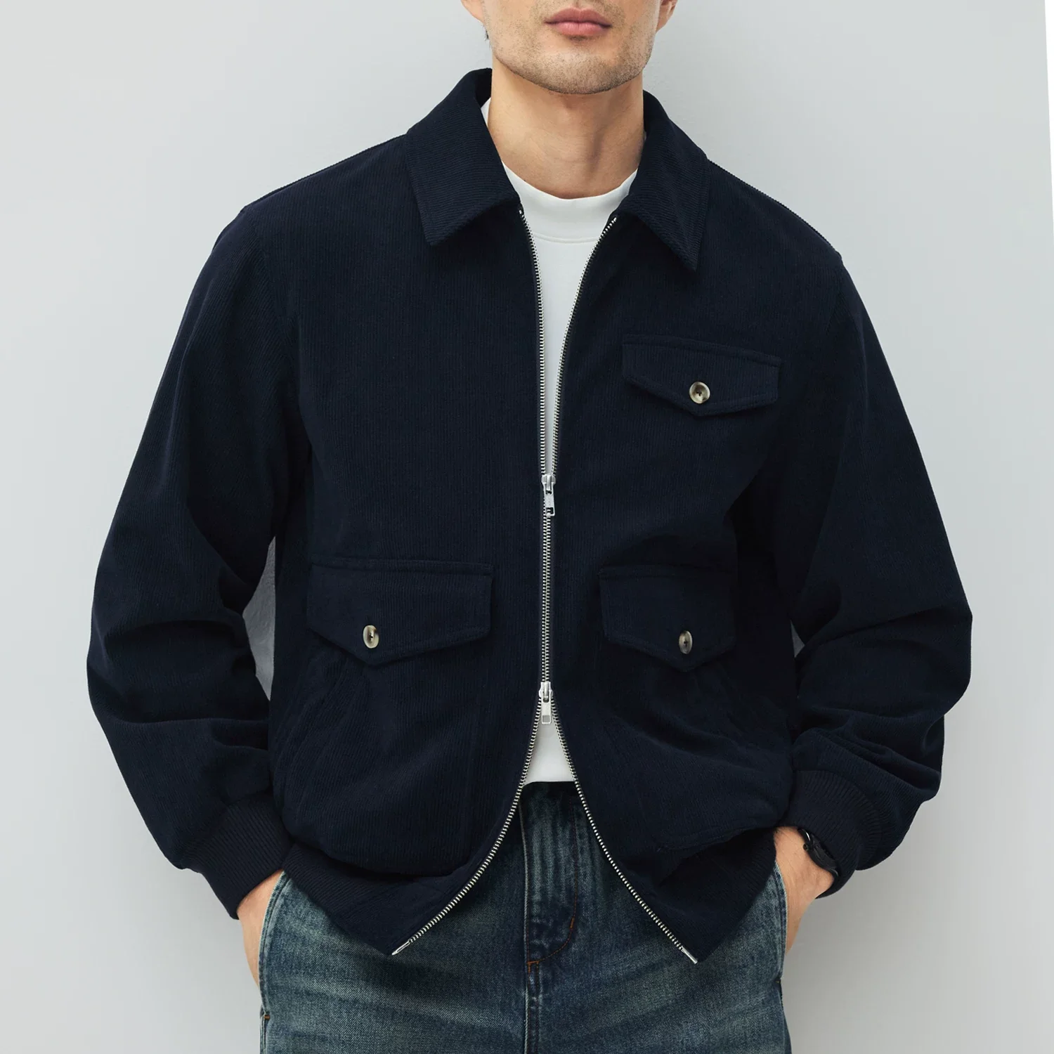 Corduroy Utility Zip Jacket - Image 6