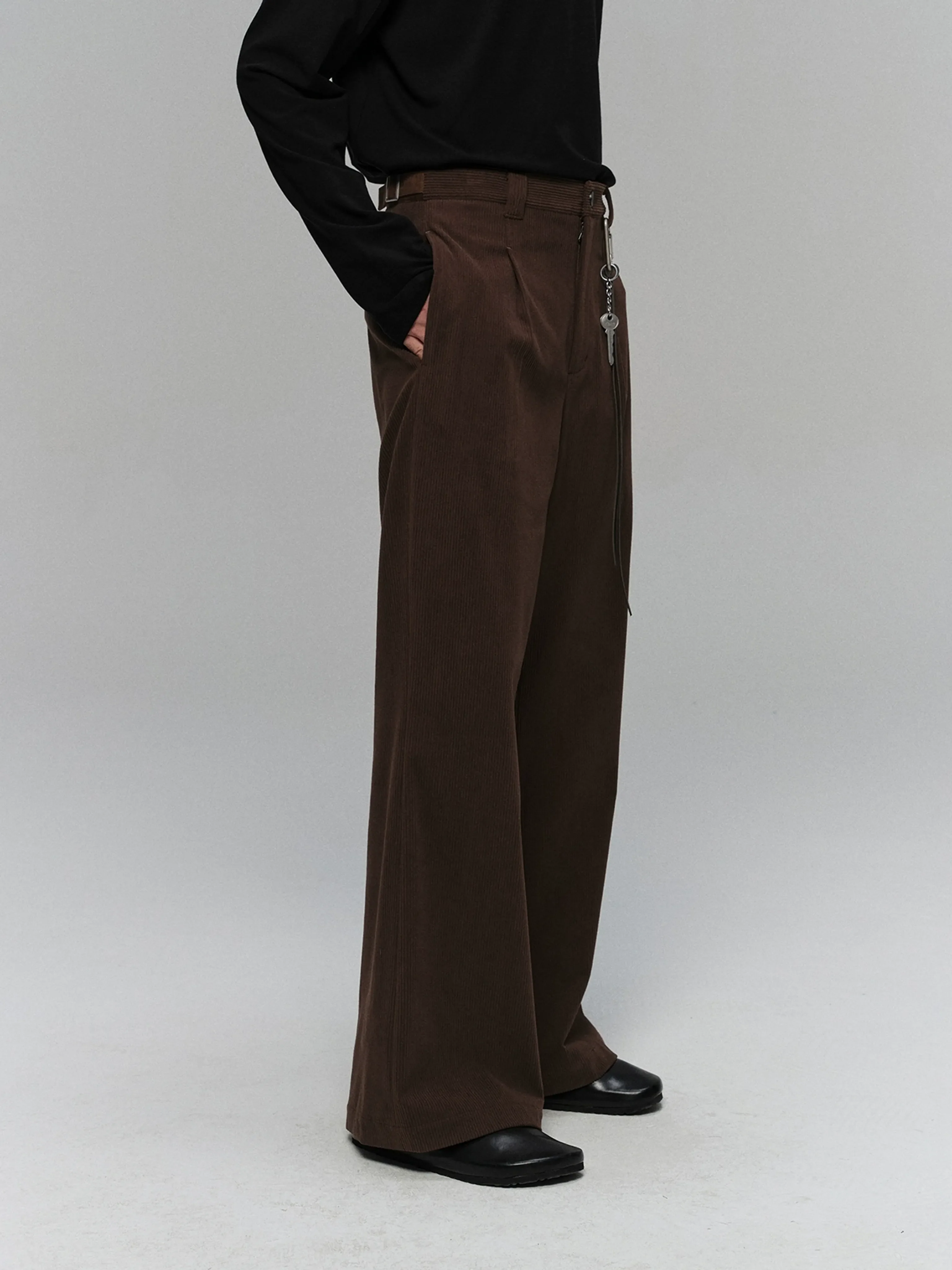 Corduroy Wide-Leg Trousers - Image 2