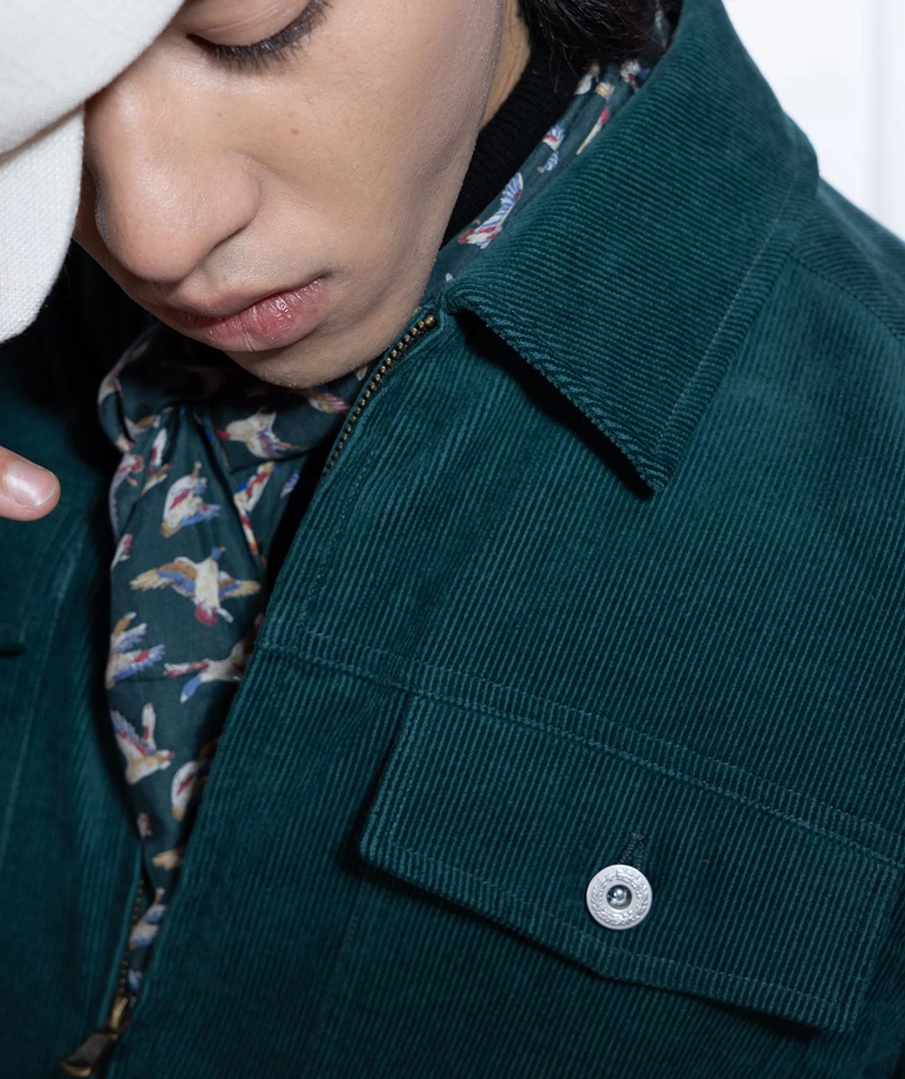 Corduroy Zip Trucker Jacket - Image 6