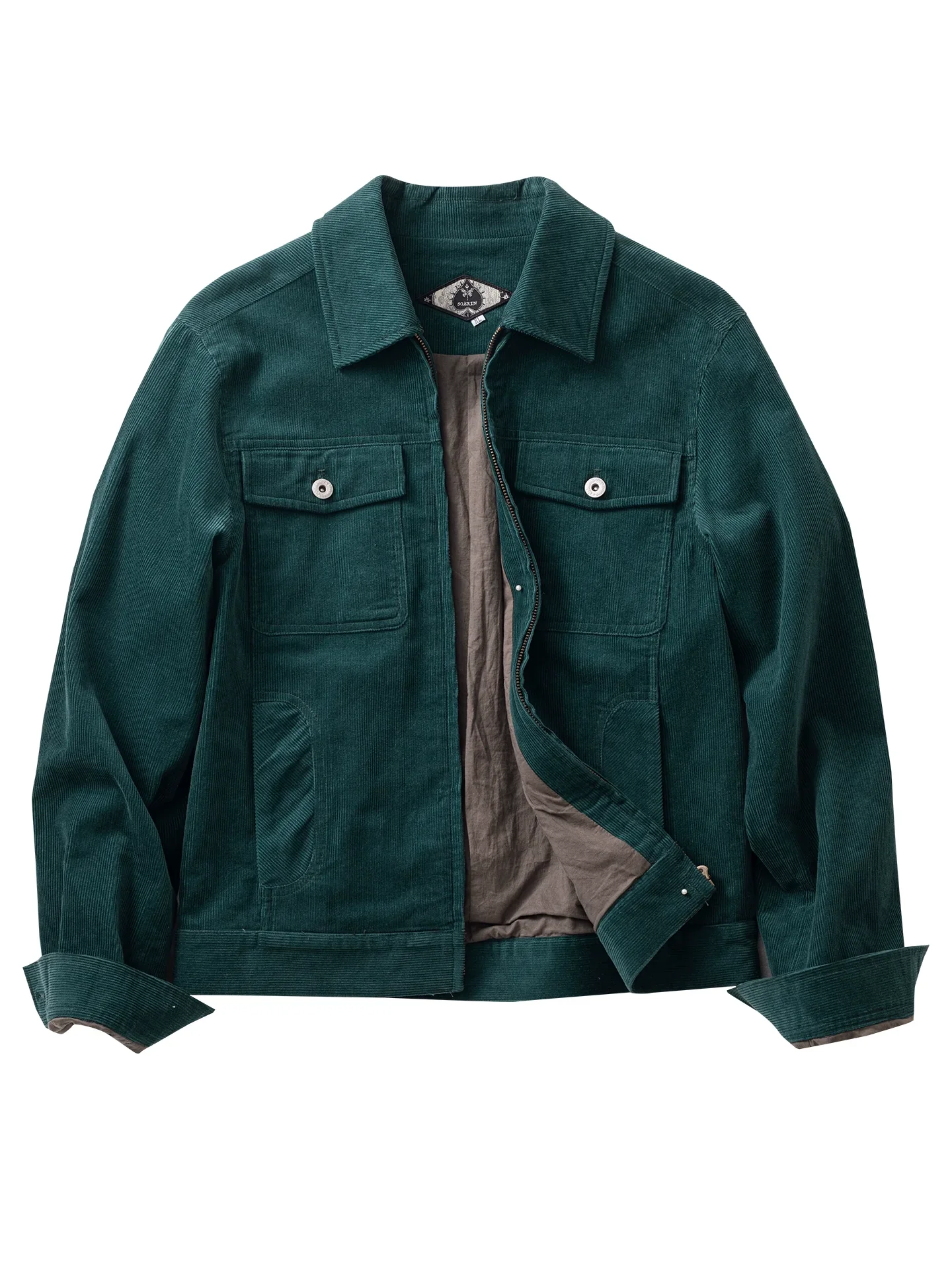 Corduroy Zip Trucker Jacket - Image 7