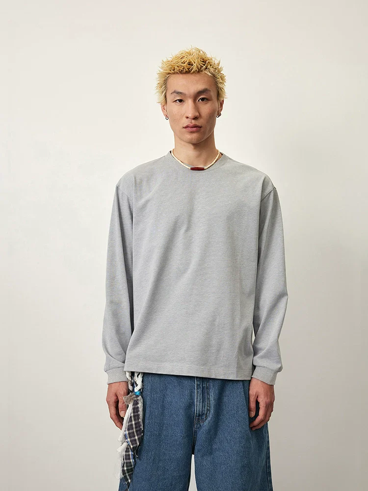 Cotton Blend Long-Sleeve Tee - Image 2