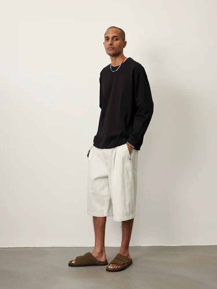 Cotton Blend Long-Sleeve Tee - Image 3