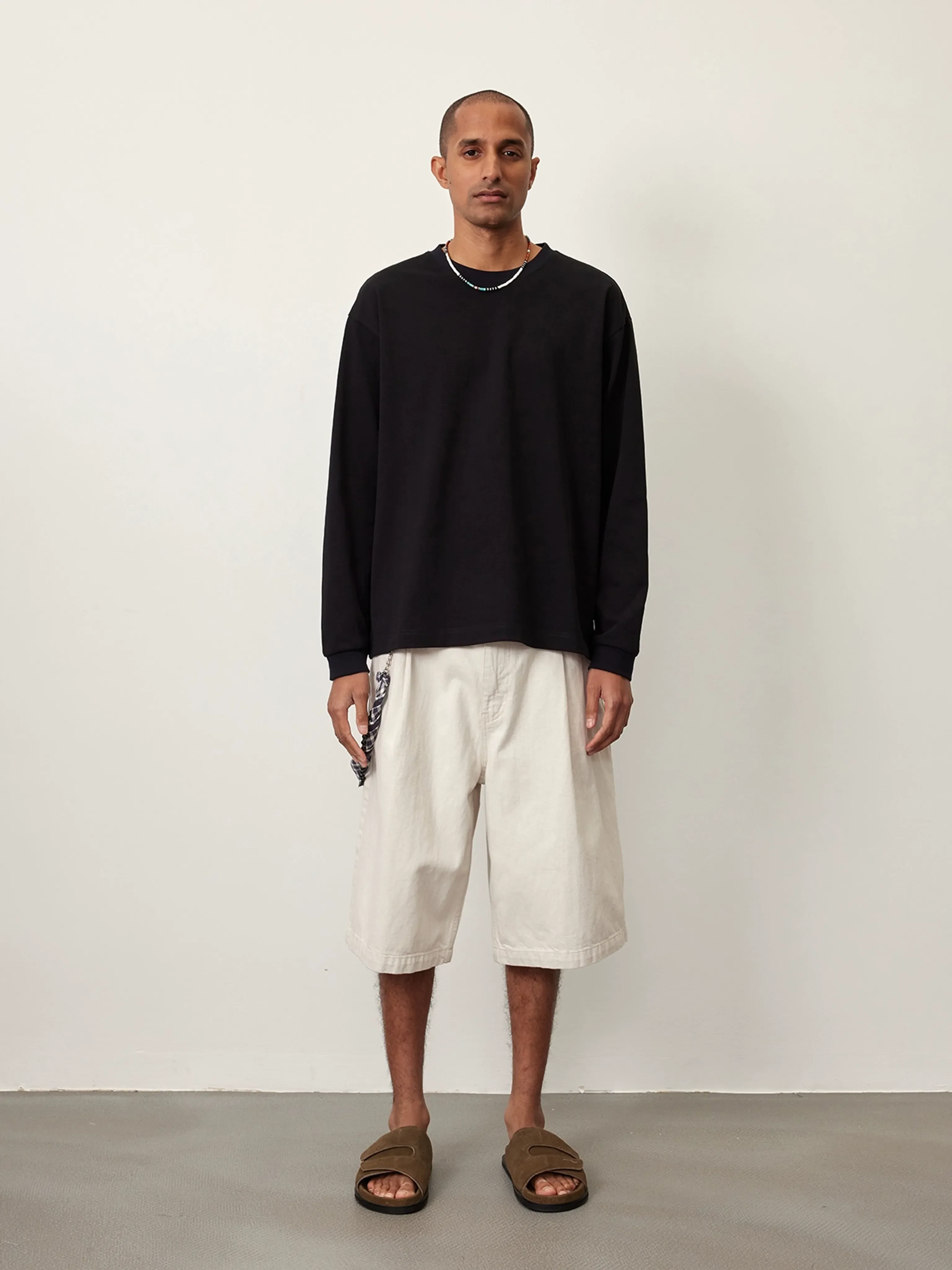 Cotton Blend Long-Sleeve Tee - Image 5