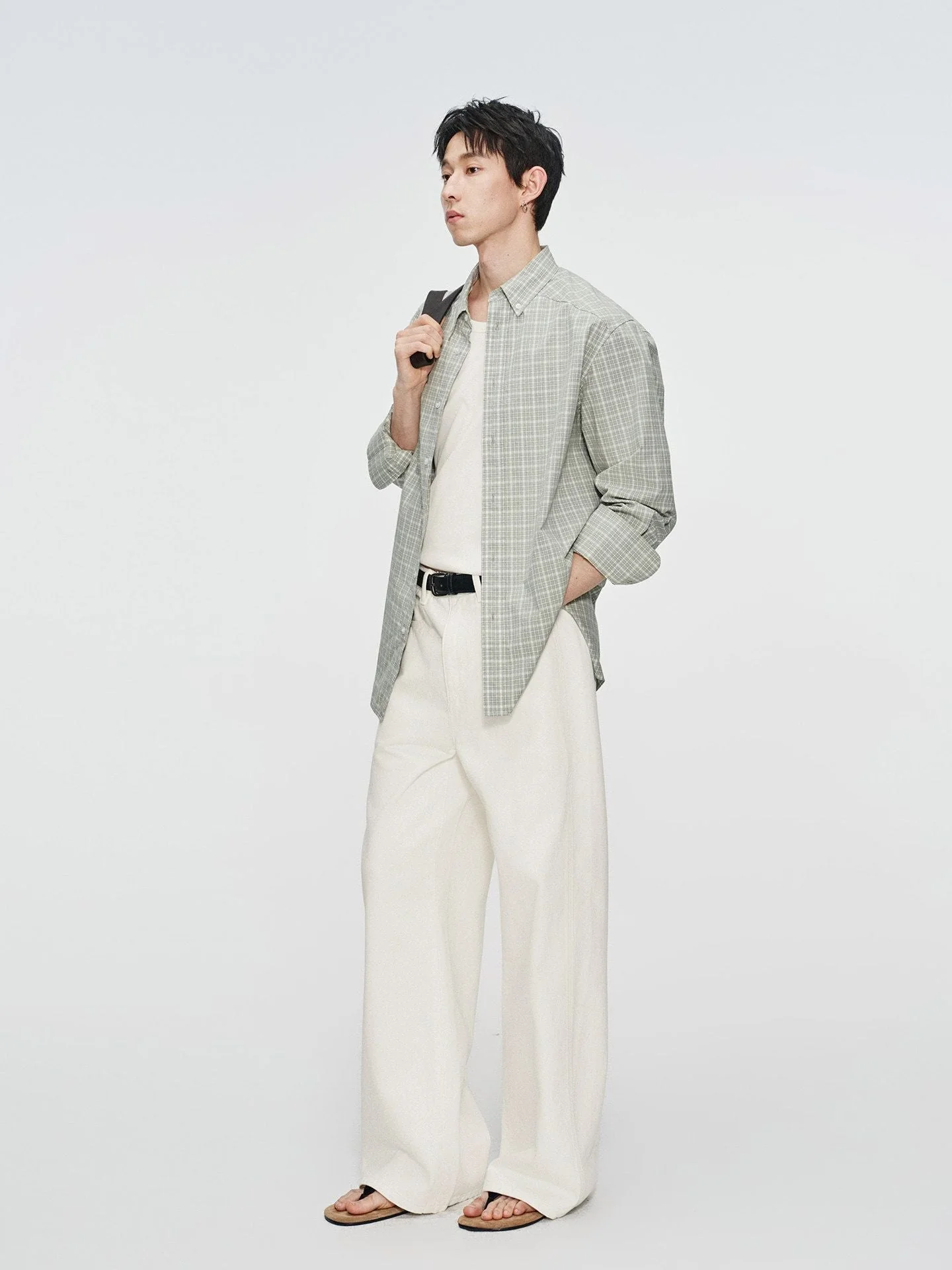 Cotton Check Shirt - Image 4