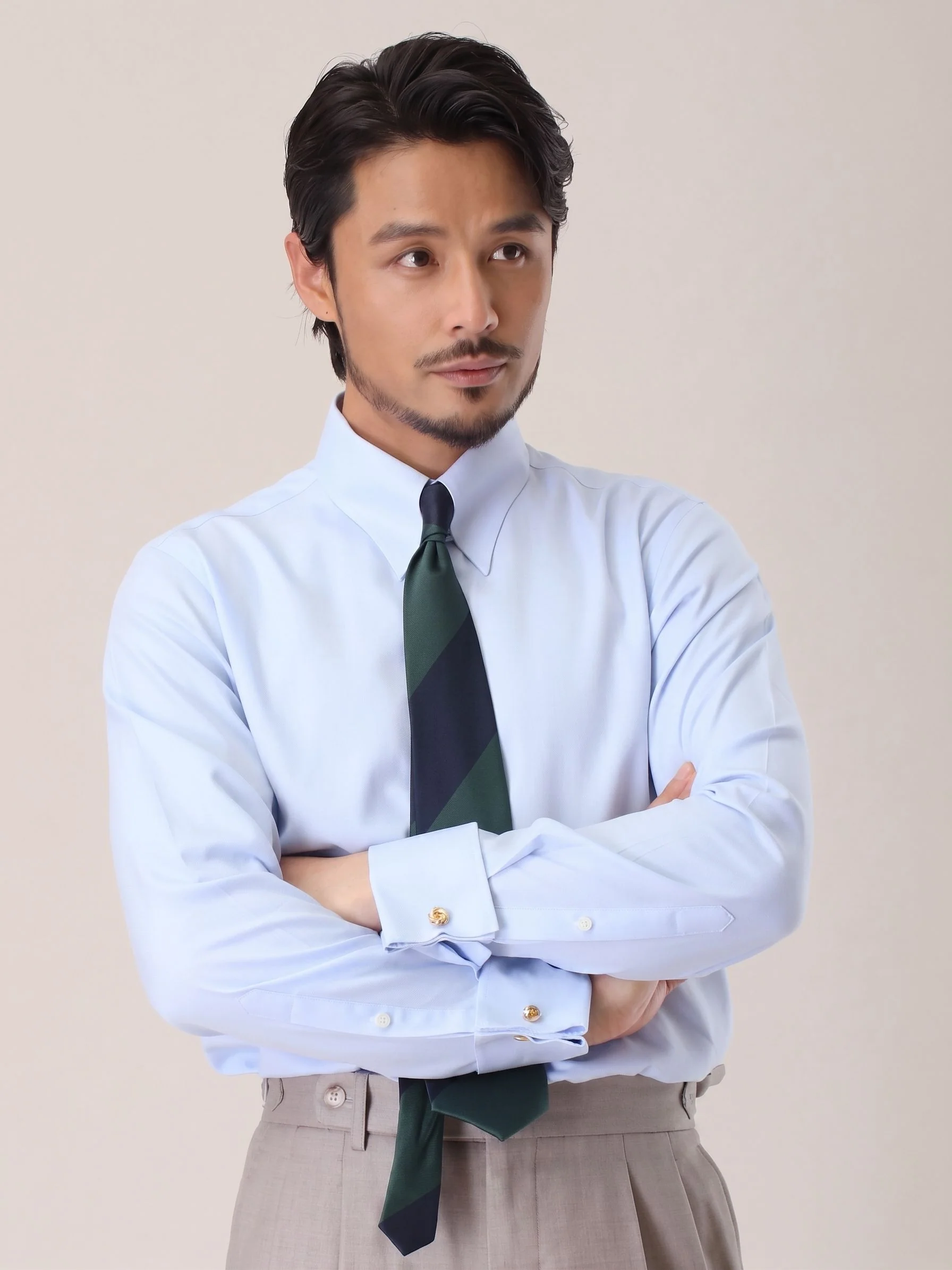 Cotton French-Cuff Shirt