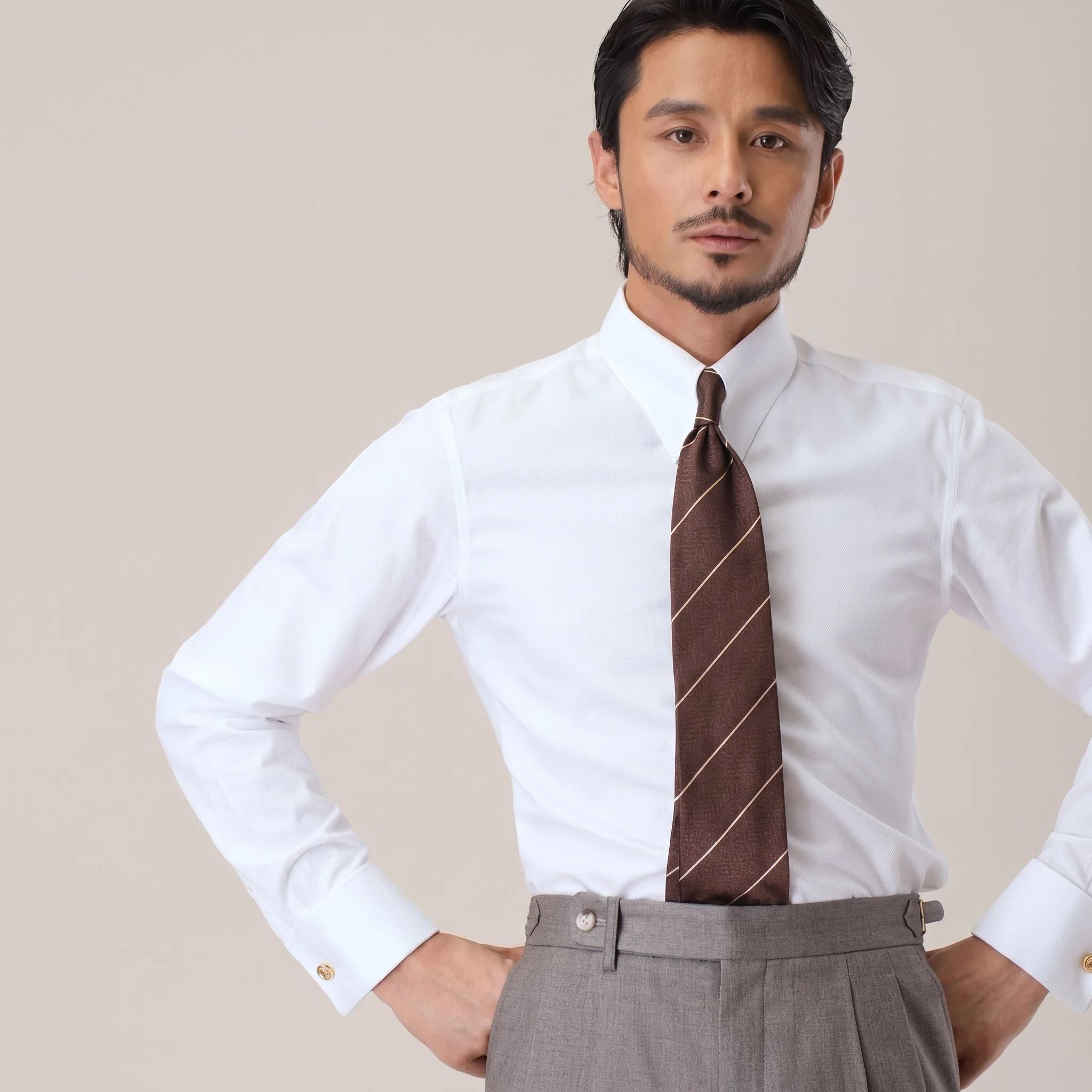 Cotton French-Cuff Shirt - Image 6