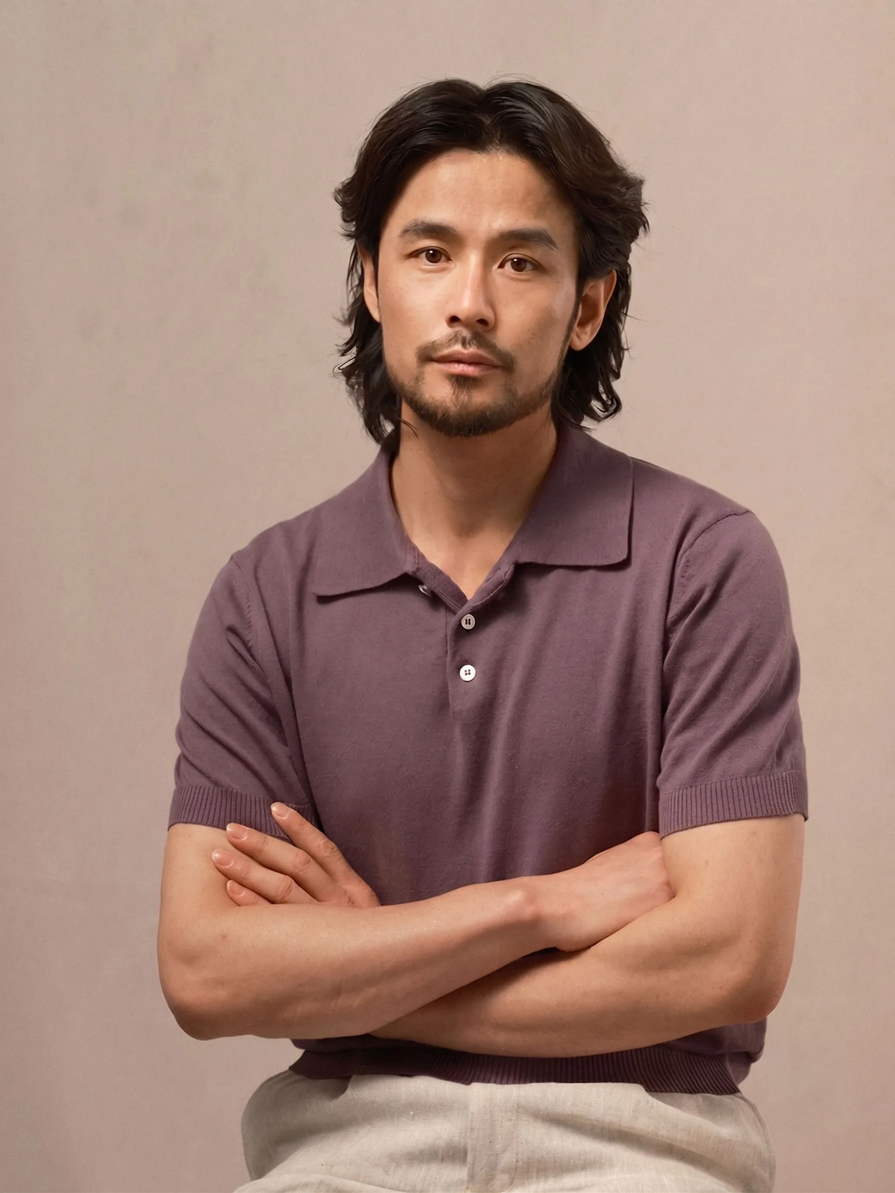Cotton Linen Knit Polo - Image 4